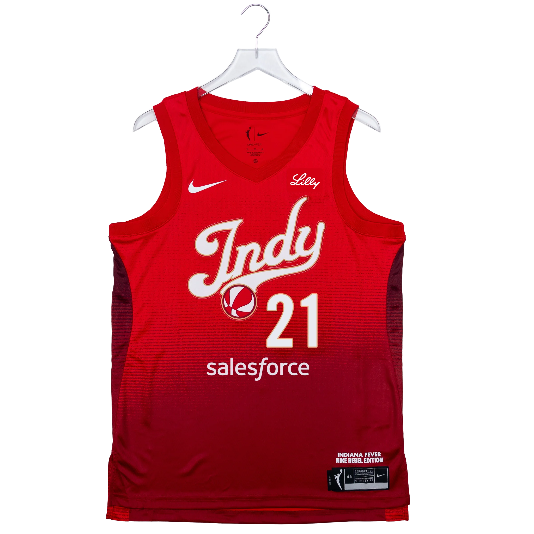 Adult Indiana Fever #21 Makayla Timpson 2026 Rebel Swingman Jersey in Red by Nike - Image 2