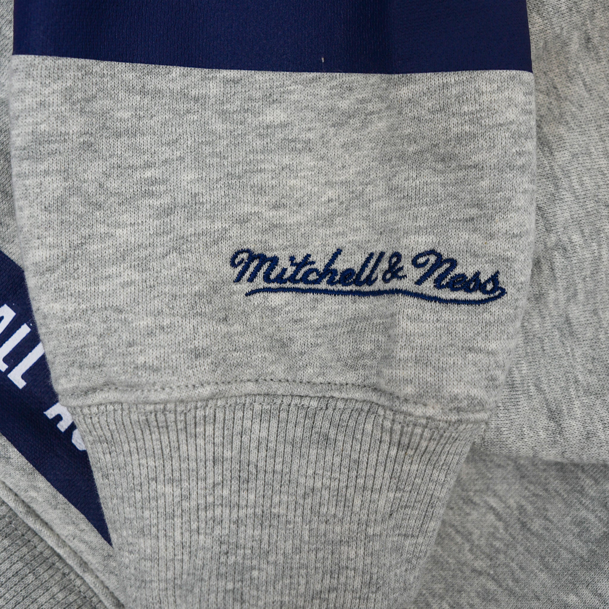 Adult Indiana Fever All Over Print Crewneck Sweatshirt in Grey by Mitchell & Ness - Image 3