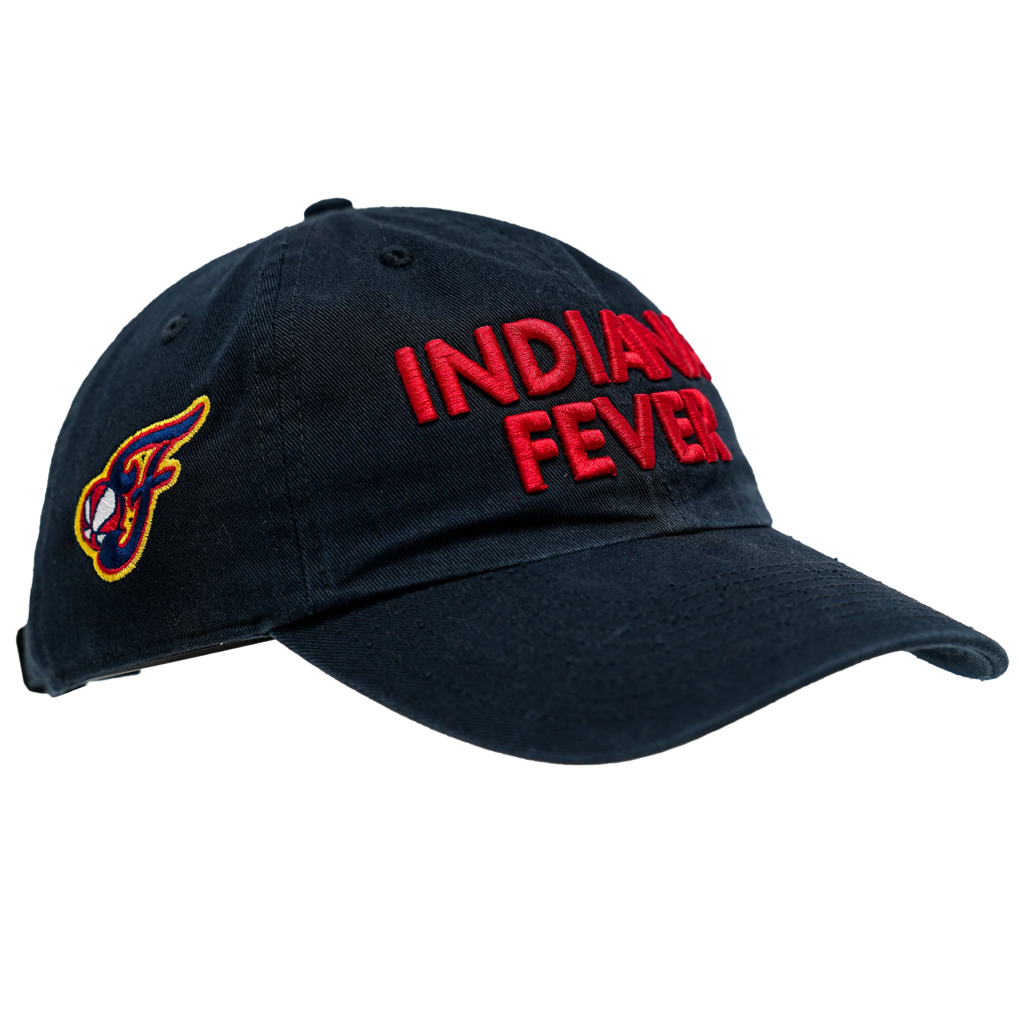 Adult Indiana Fever Ballpark Script Shot Hat in Navy by '47 - Image 3