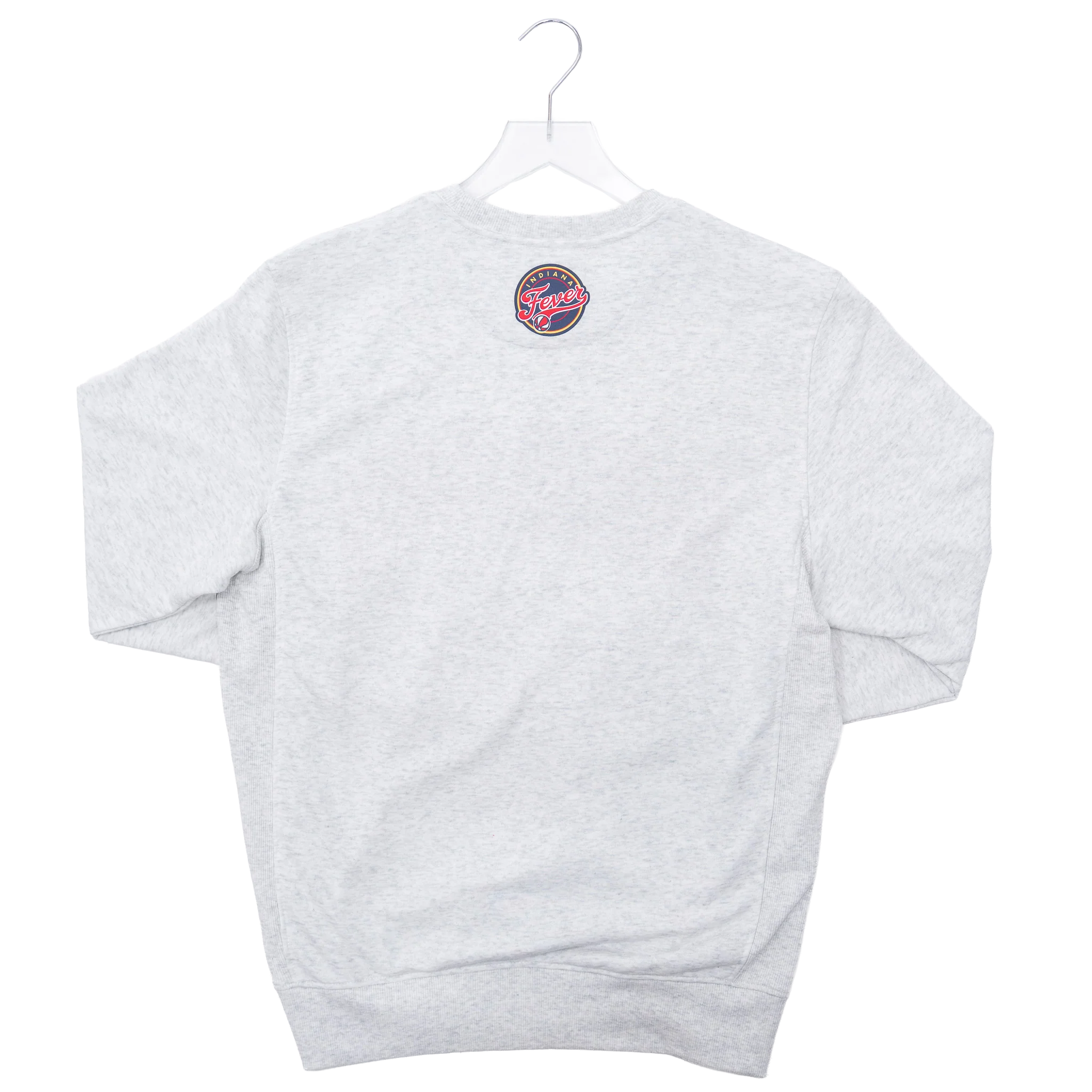 Adult Indiana Fever Face Off Crewneck Sweatshirt in Grey by G-III - Image 2