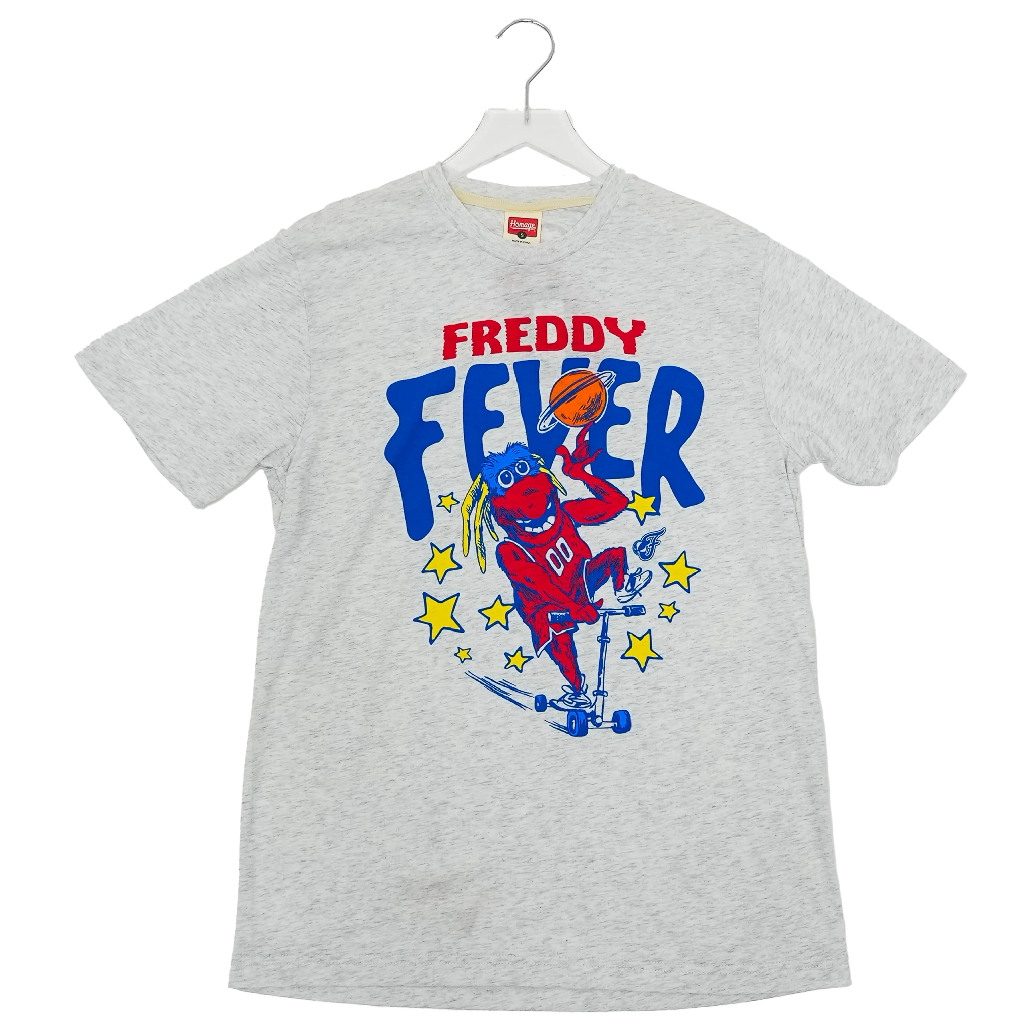 Adult Indiana Fever Freddy Fever T-shirt in Grey by Homage