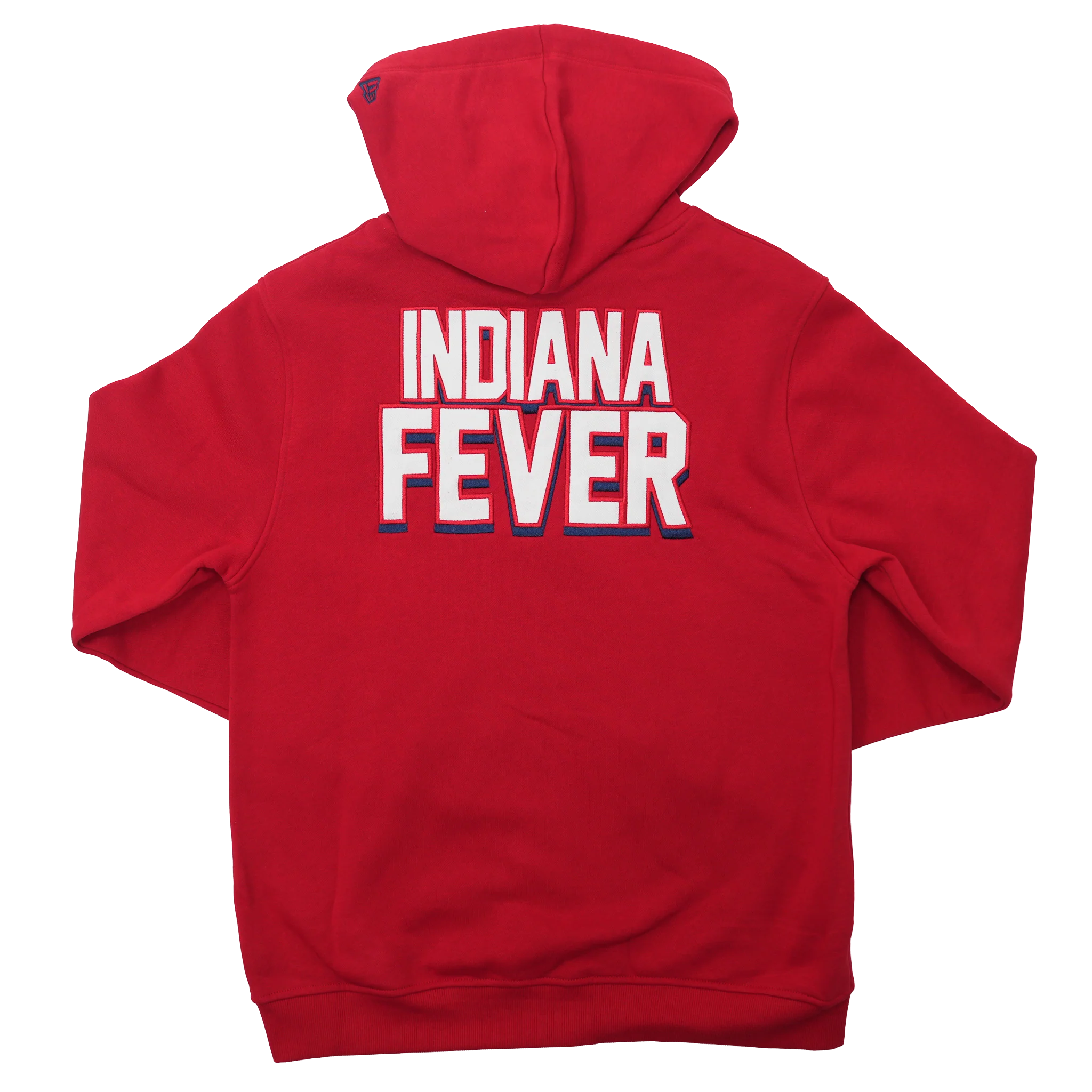 Adult Indiana Fever Full-Zip Hooded Sweatshirt in Red by New Era - Image 2
