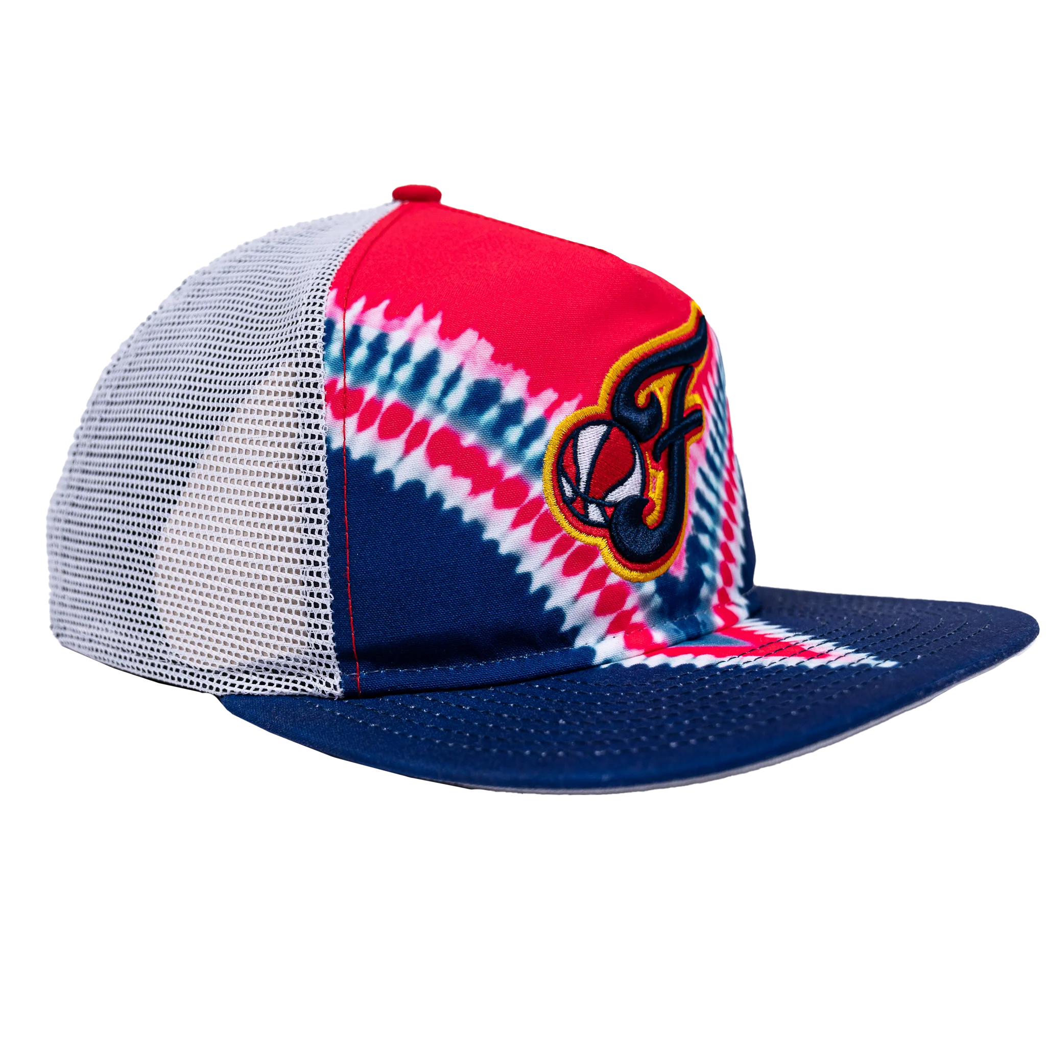 Adult Indiana Fever Golfer Tie-Dye Hat in Navy by New Era - Image 3
