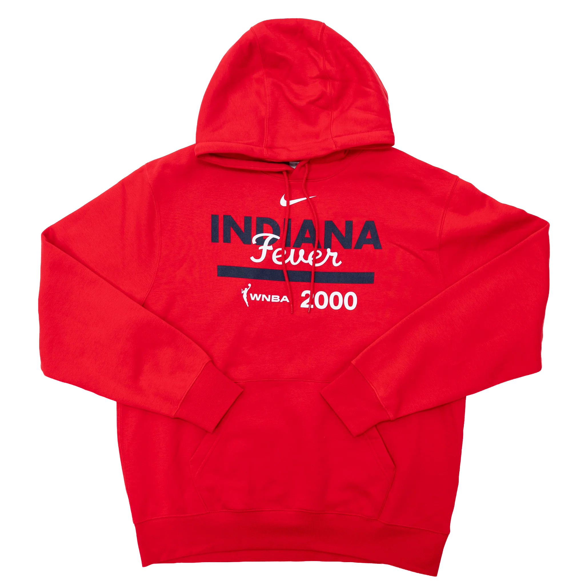 Adult Indiana Fever Overlapping Name Drop Club Hooded Fleece in Red by Nike