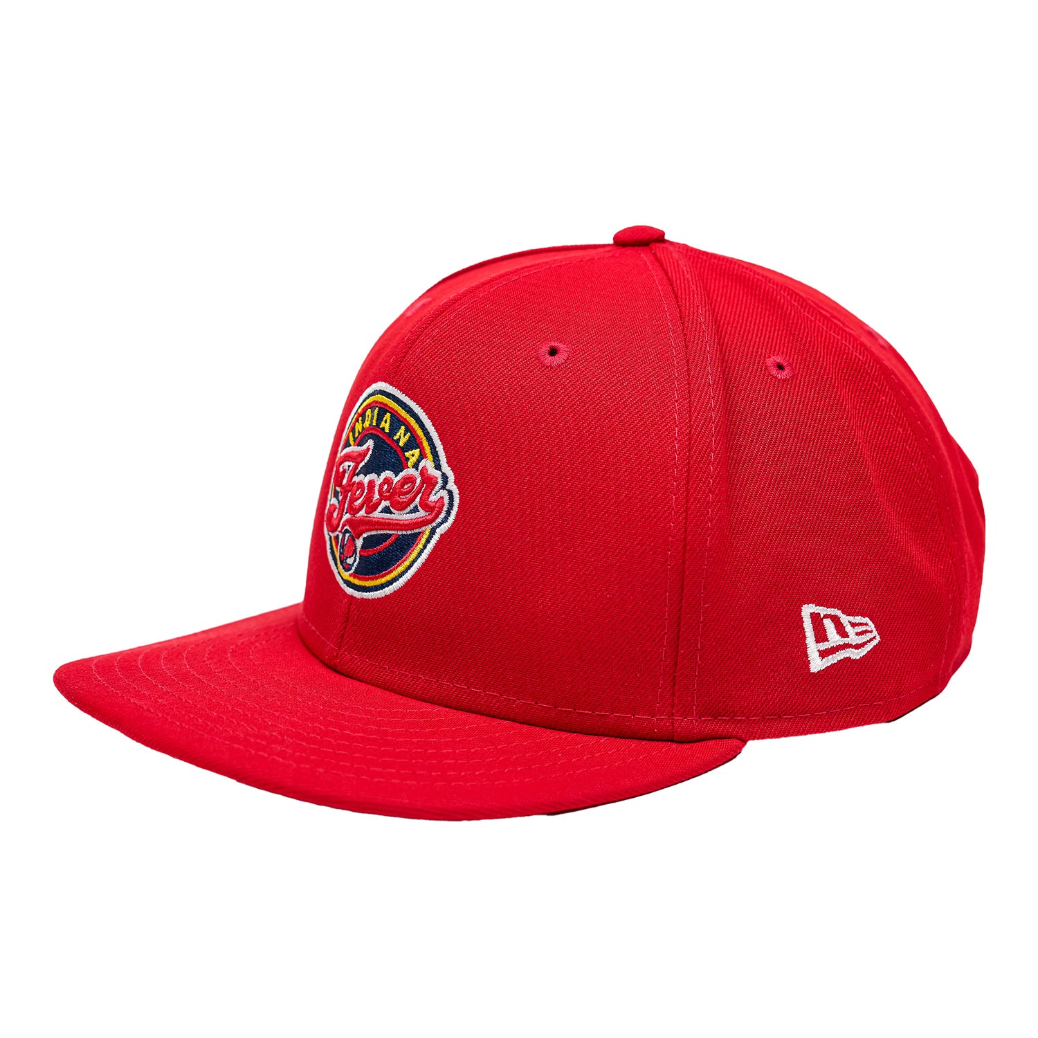 Adult Indiana Fever Primary Logo 9Fifty Hat in Red by New Era - Image 2