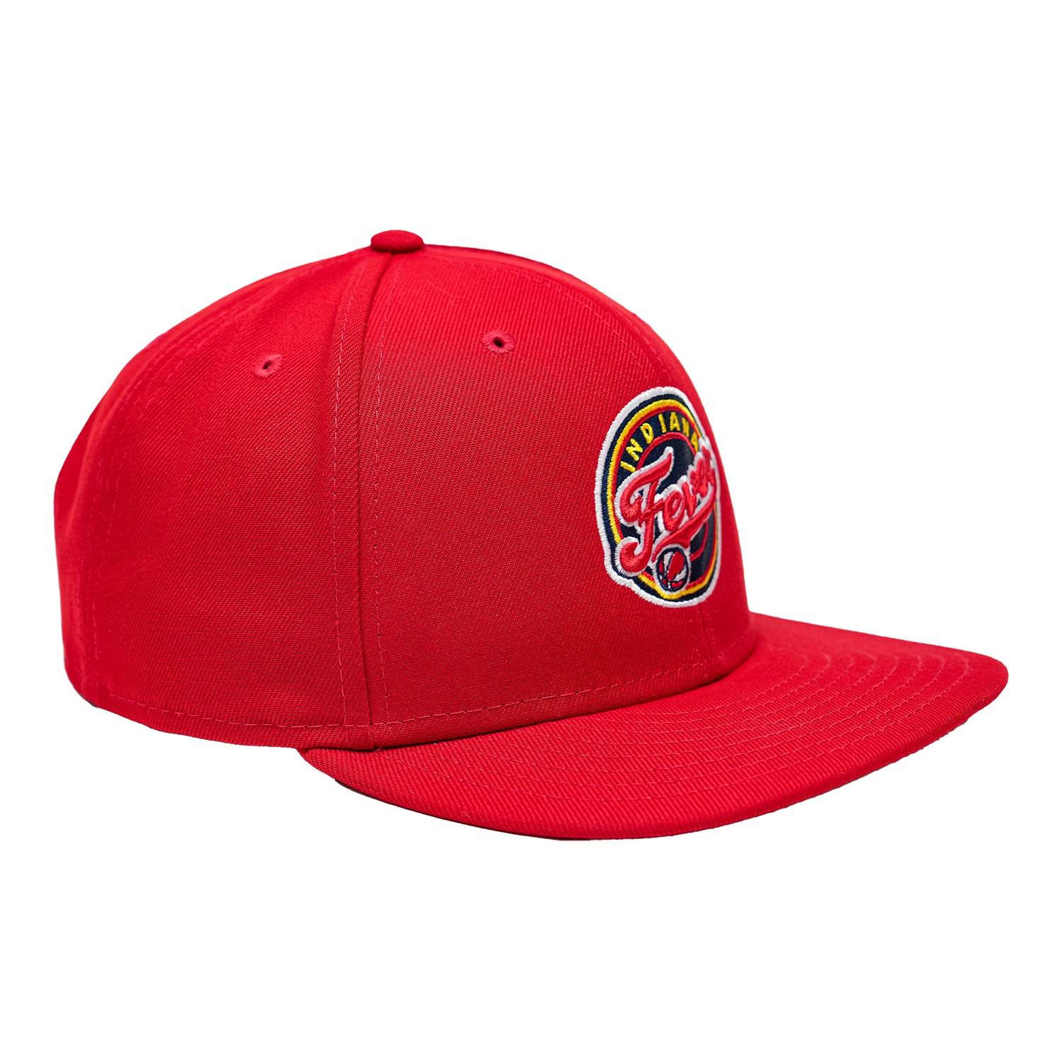 Adult Indiana Fever Primary Logo 9Fifty Hat in Red by New Era - Image 3
