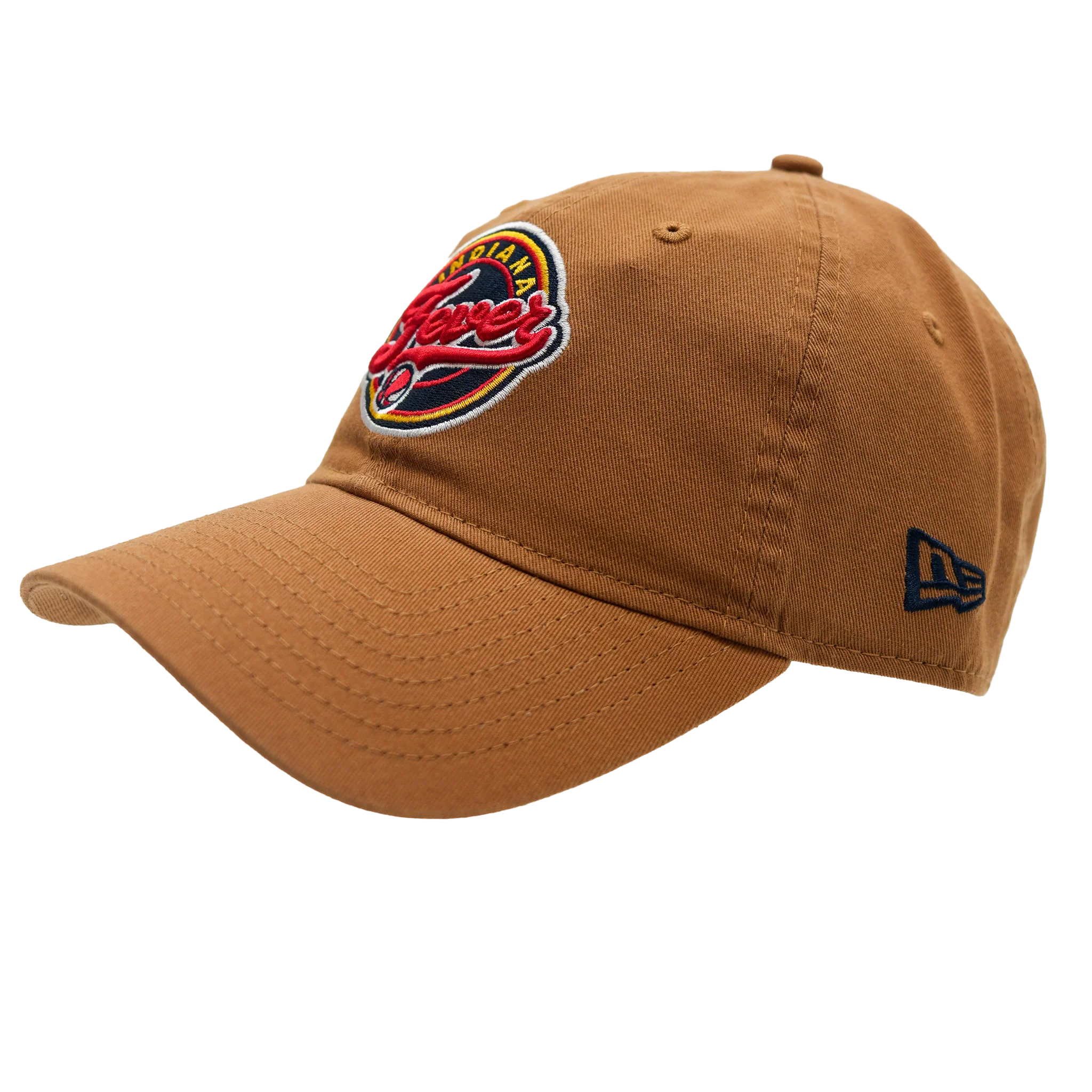 Adult Indiana Fever Primary Logo 9Twenty Hat in Brown by New Era - Image 2