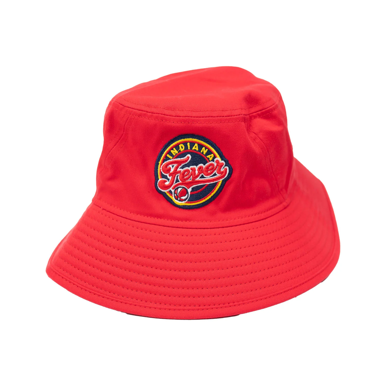 Adult Indiana Fever Primary Logo Bucket Hat in Red by New Era - Image 2