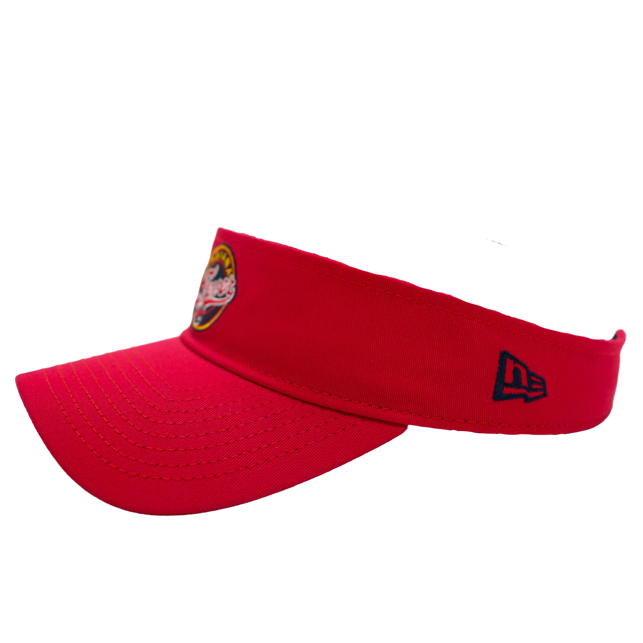 Adult Indiana Fever Primary Logo Visor in Red by New Era - Image 2