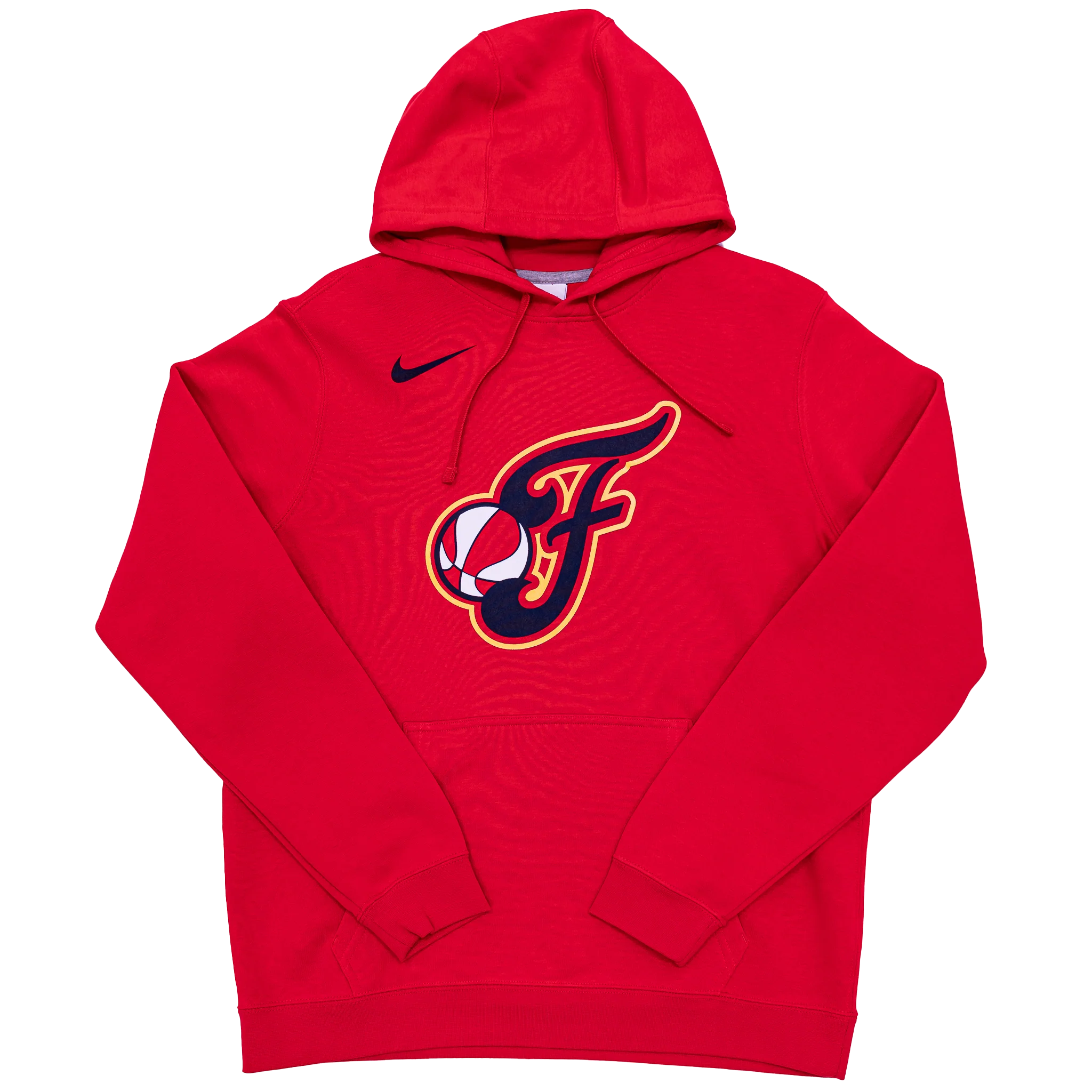 Adult Indiana Fever Secondary Logo Hooded Sweatshirt in Red by Nike