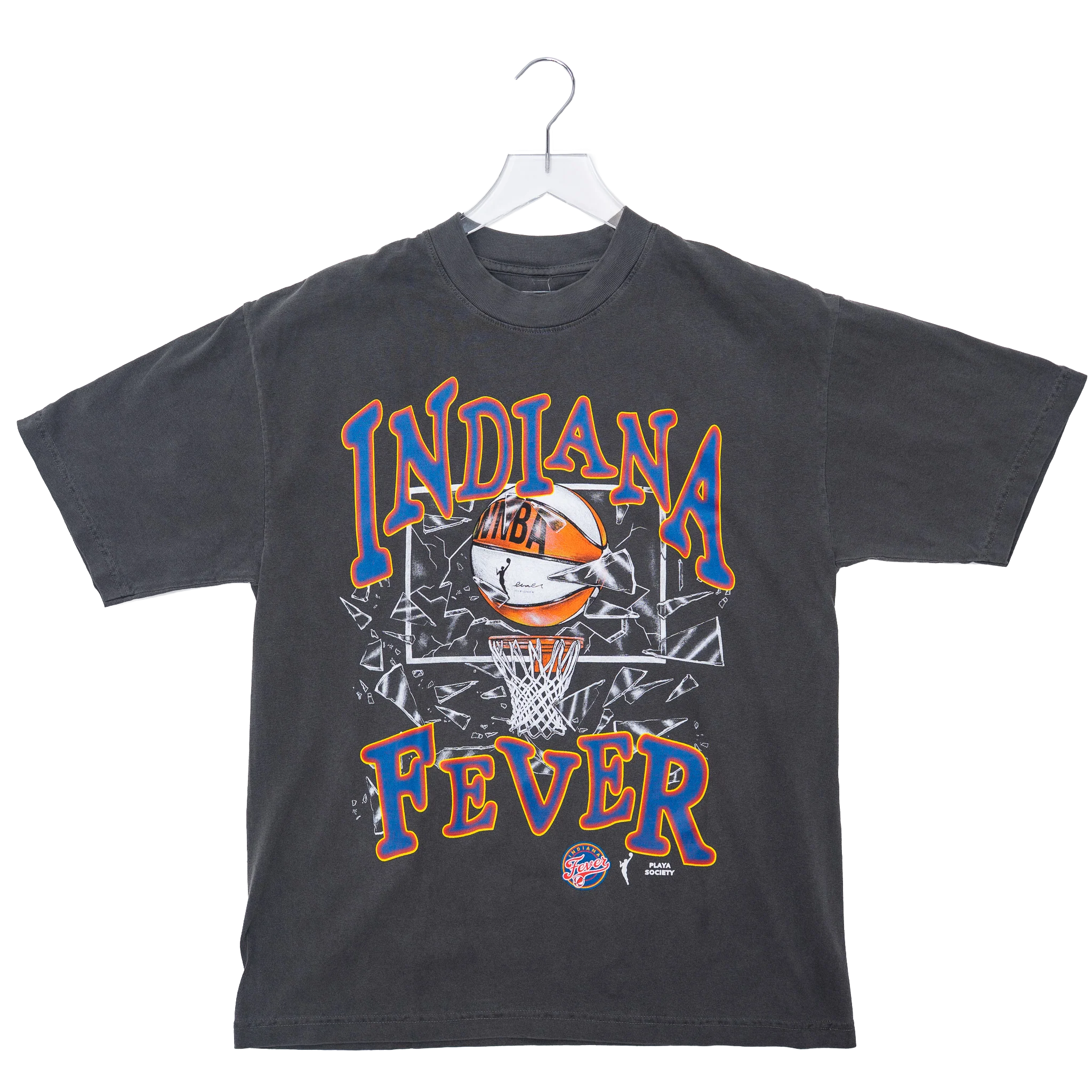 Adult Indiana Fever Shatter T-shirt in Black by Playa Society