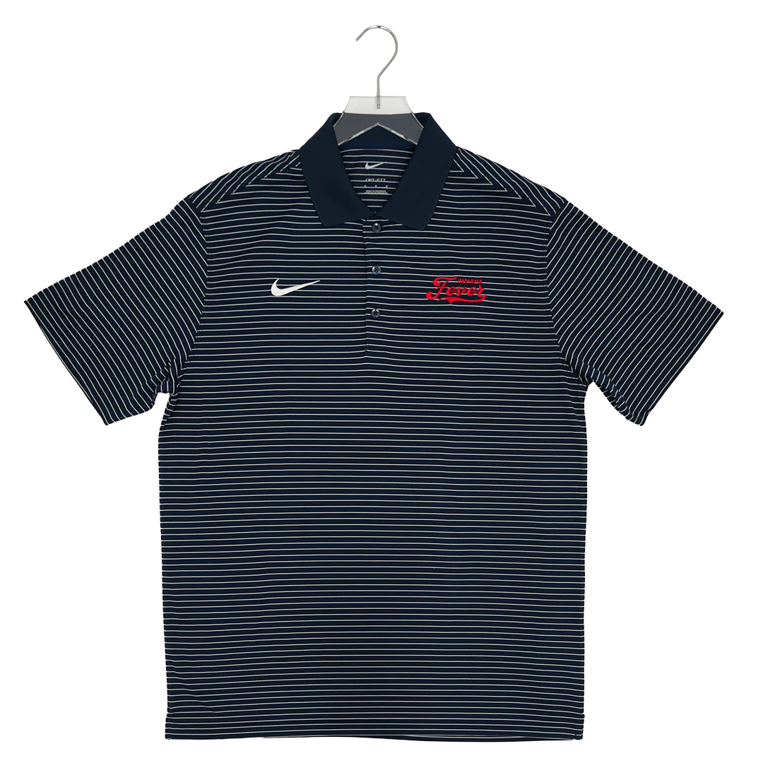 Adult Indiana Fever Victory Stripe Polo Shirt in Navy by Nike
