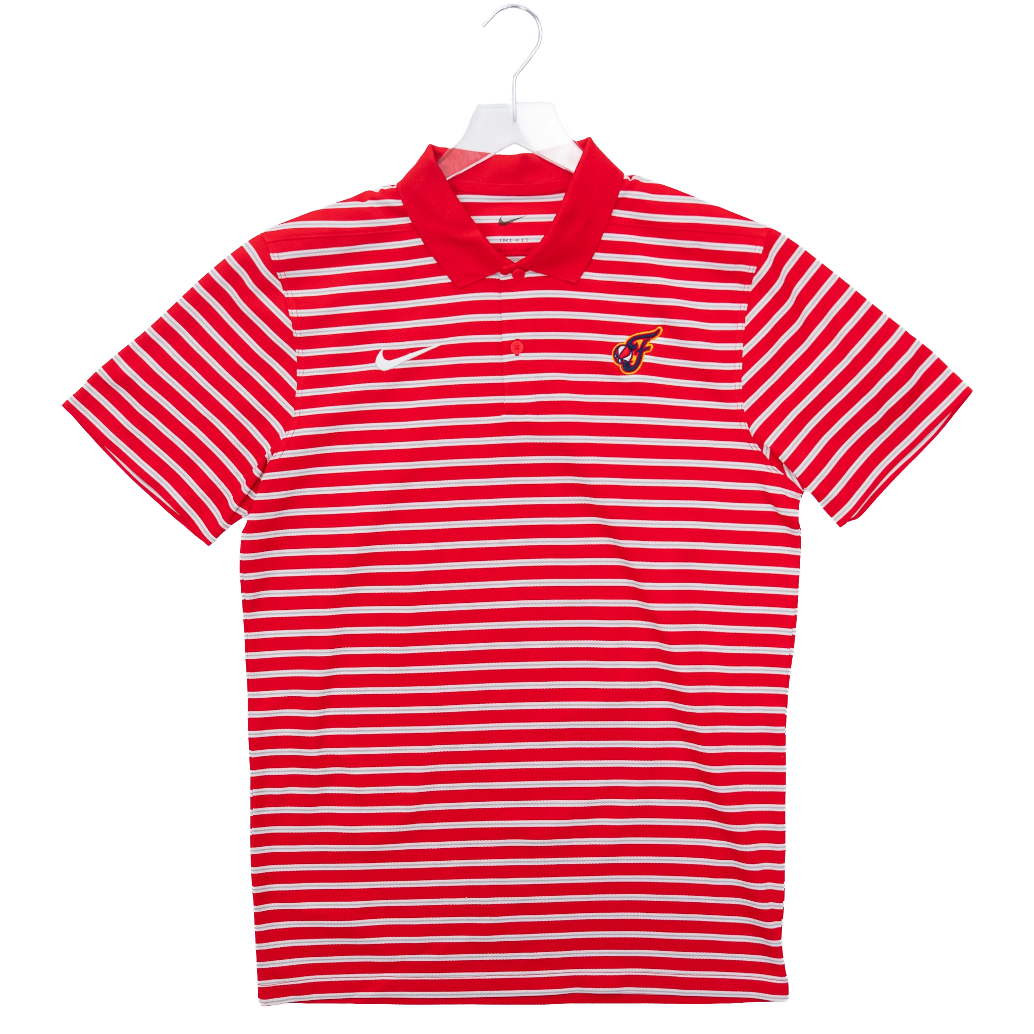 Adult Indiana Fever Victory Stripe Polo Shirt in Red by Nike
