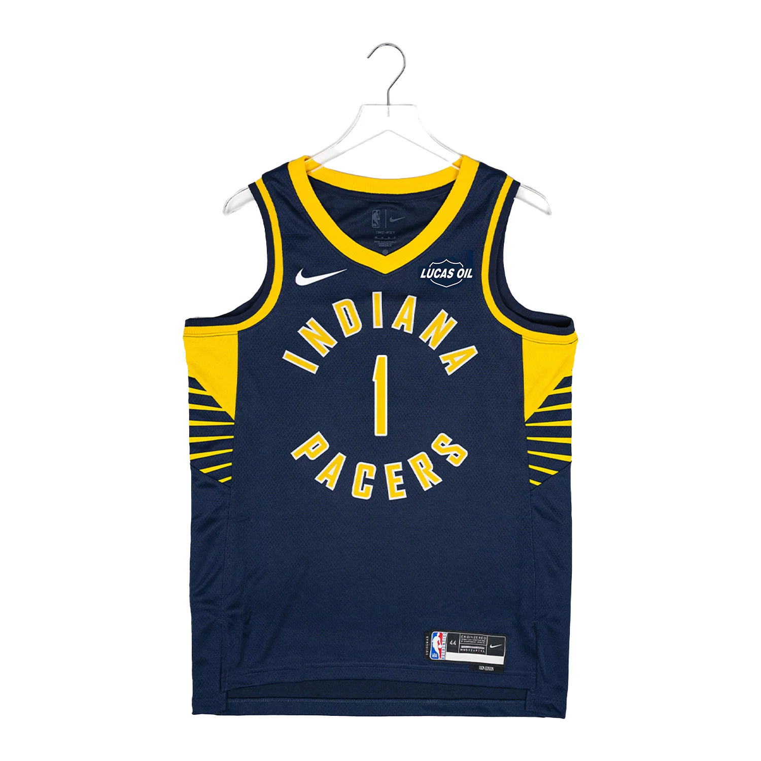 Adult Indiana Pacers #1 Obi Toppin Icon Swingman Jersey in Navy by Nike - Image 2