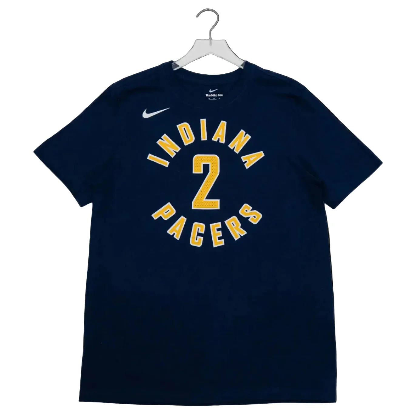 Adult Indiana Pacers 2 Andrew Nembhard Icon Name and Number T-shirt in Navy by Nike - Image 2
