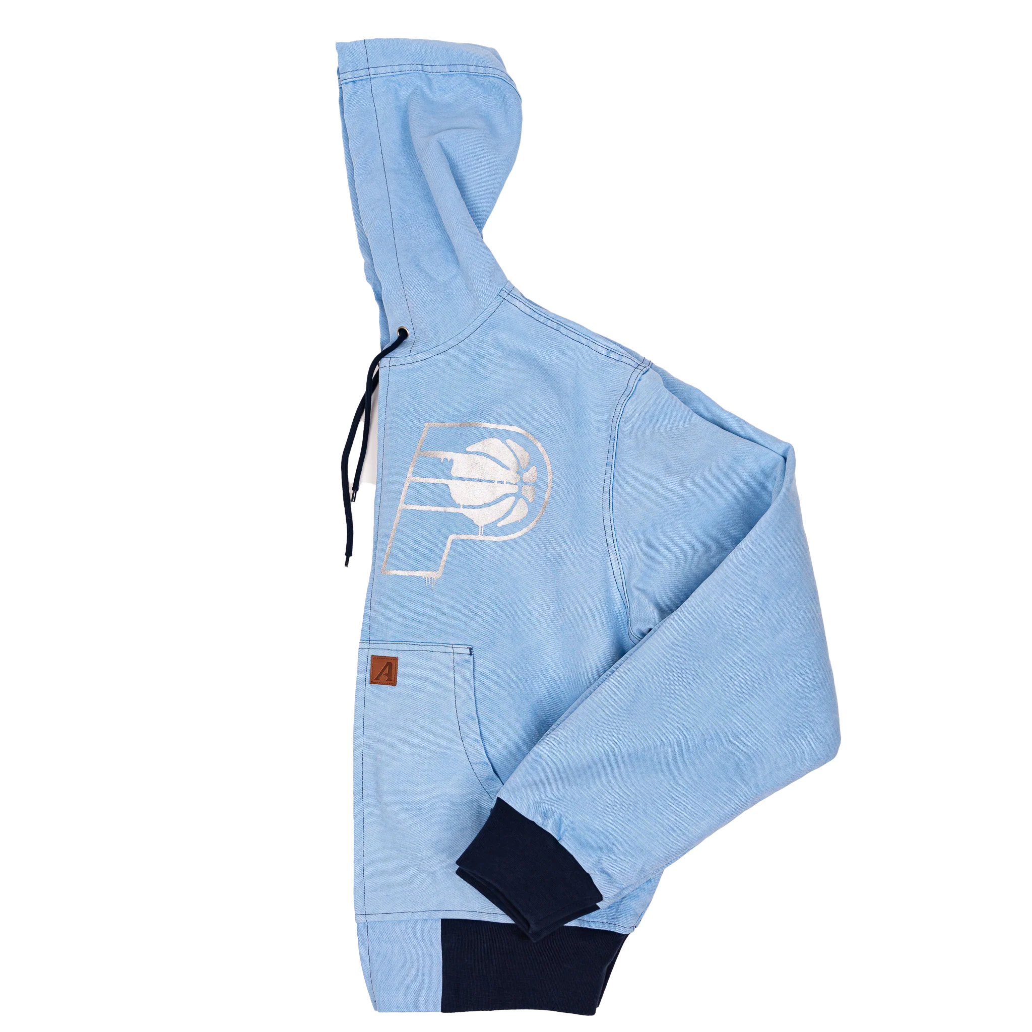 Adult Indiana Pacers 24-25' CITY EDITION Full-Zip Work Jacket in Denim by Authmade - Image 4