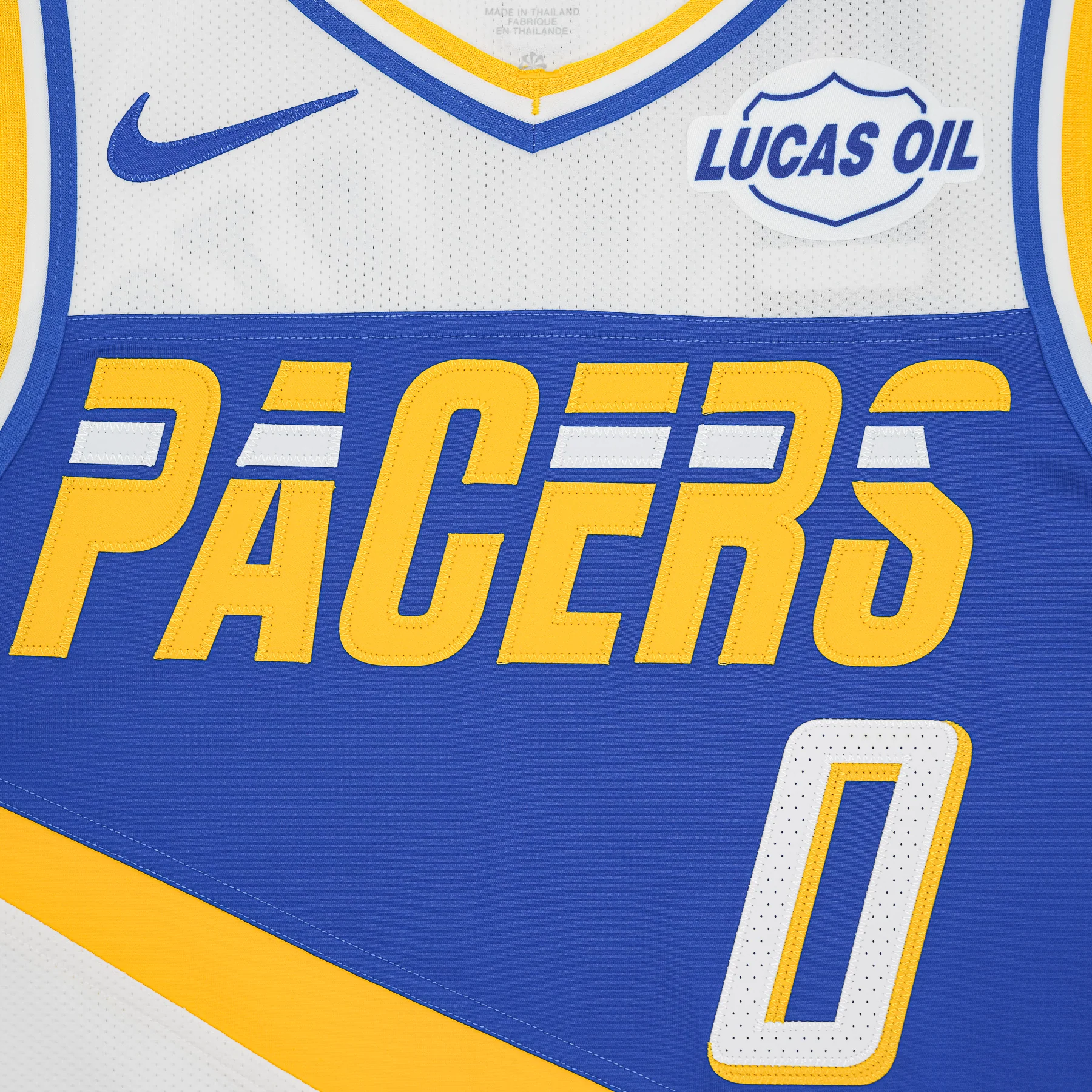 Adult Indiana Pacers 25-26' CITY EDITION #0 Tyrese Haliburton Authentic Jersey in White by Nike - Image 3