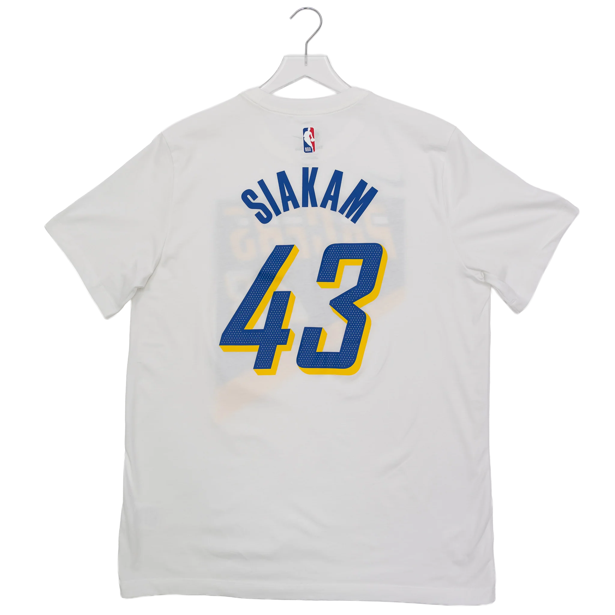 Adult Indiana Pacers 25-26' CITY EDITION #43 Pascal Siakam Name and Number T-shirt in White by Nike