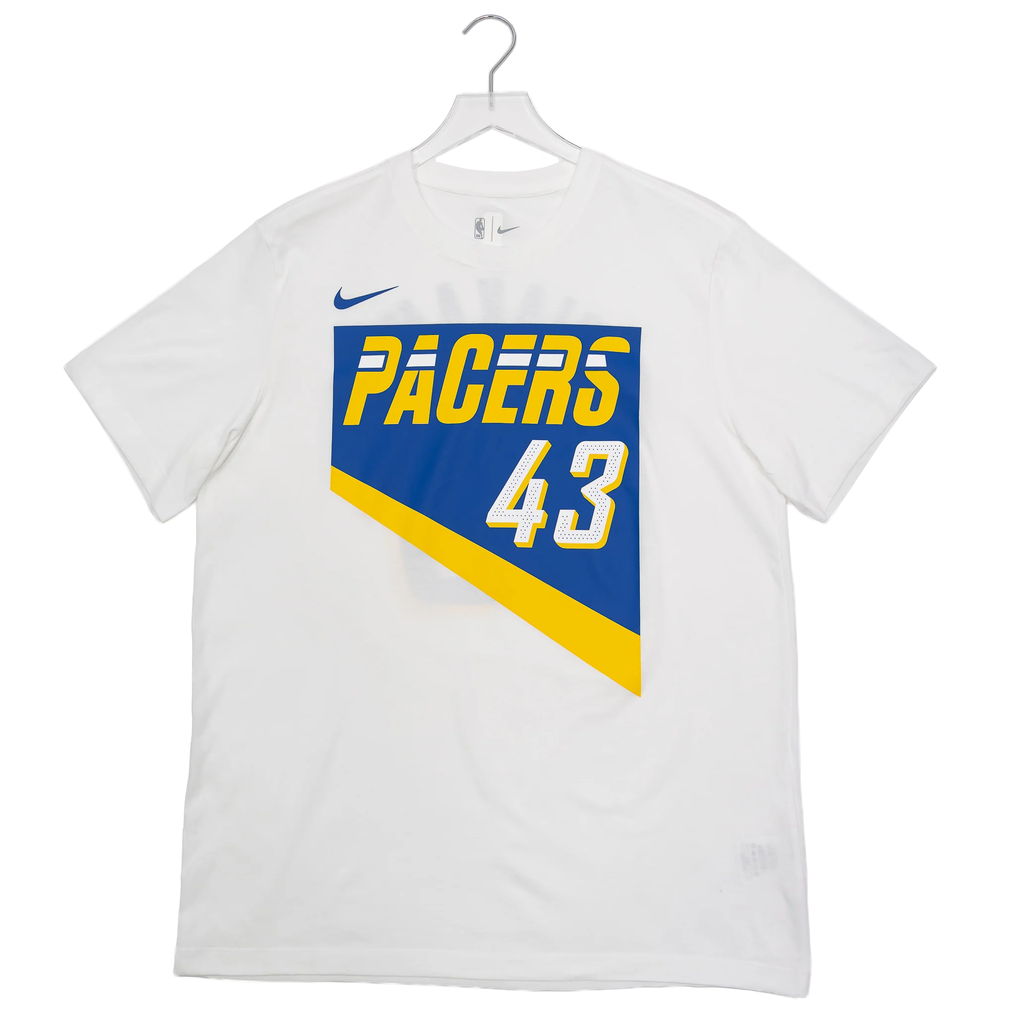 Adult Indiana Pacers 25-26' CITY EDITION #43 Pascal Siakam Name and Number T-shirt in White by Nike - Image 2