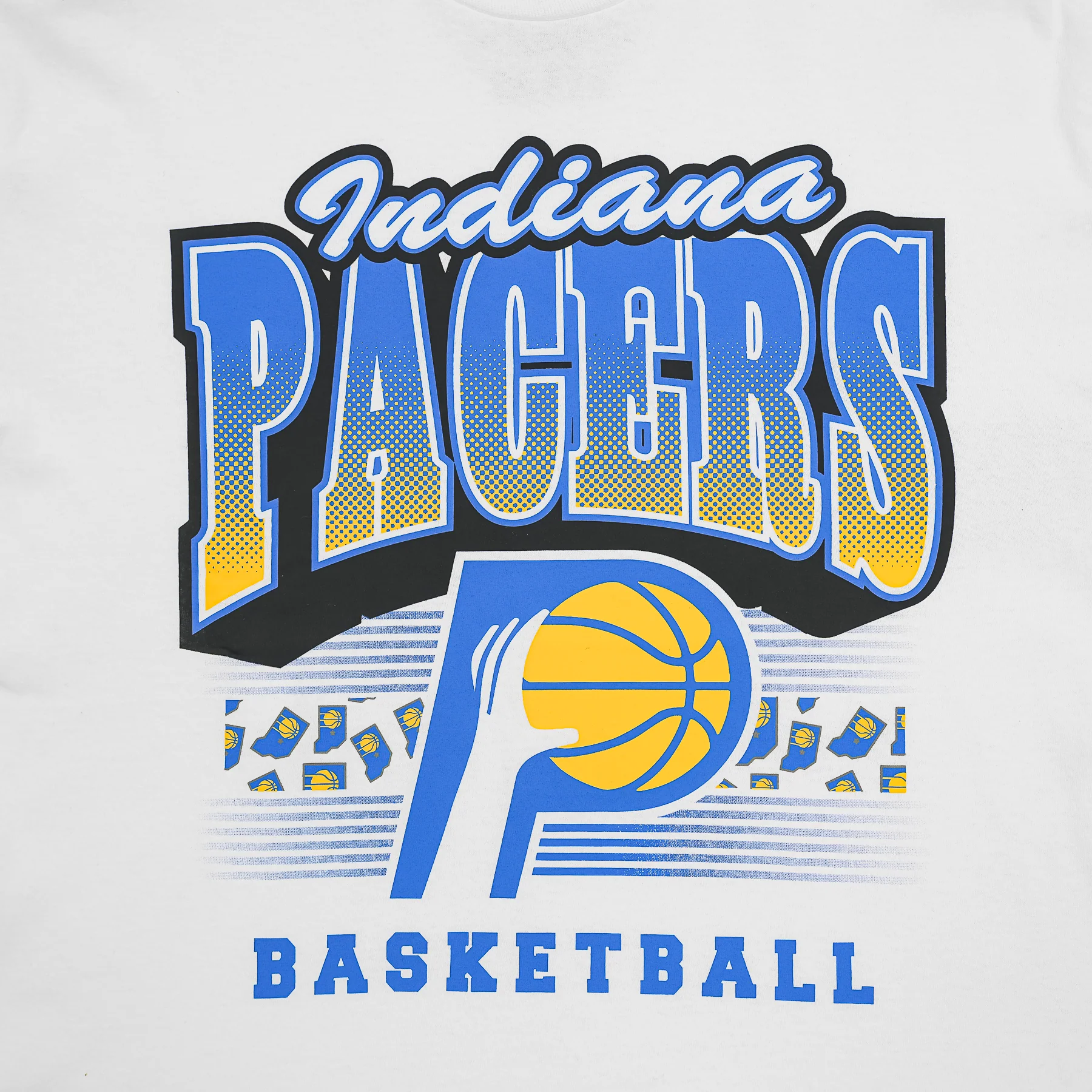 Adult Indiana Pacers 25-26' CITY EDITION Hand Check Foundation T-shirt in White by '47 - Image 2
