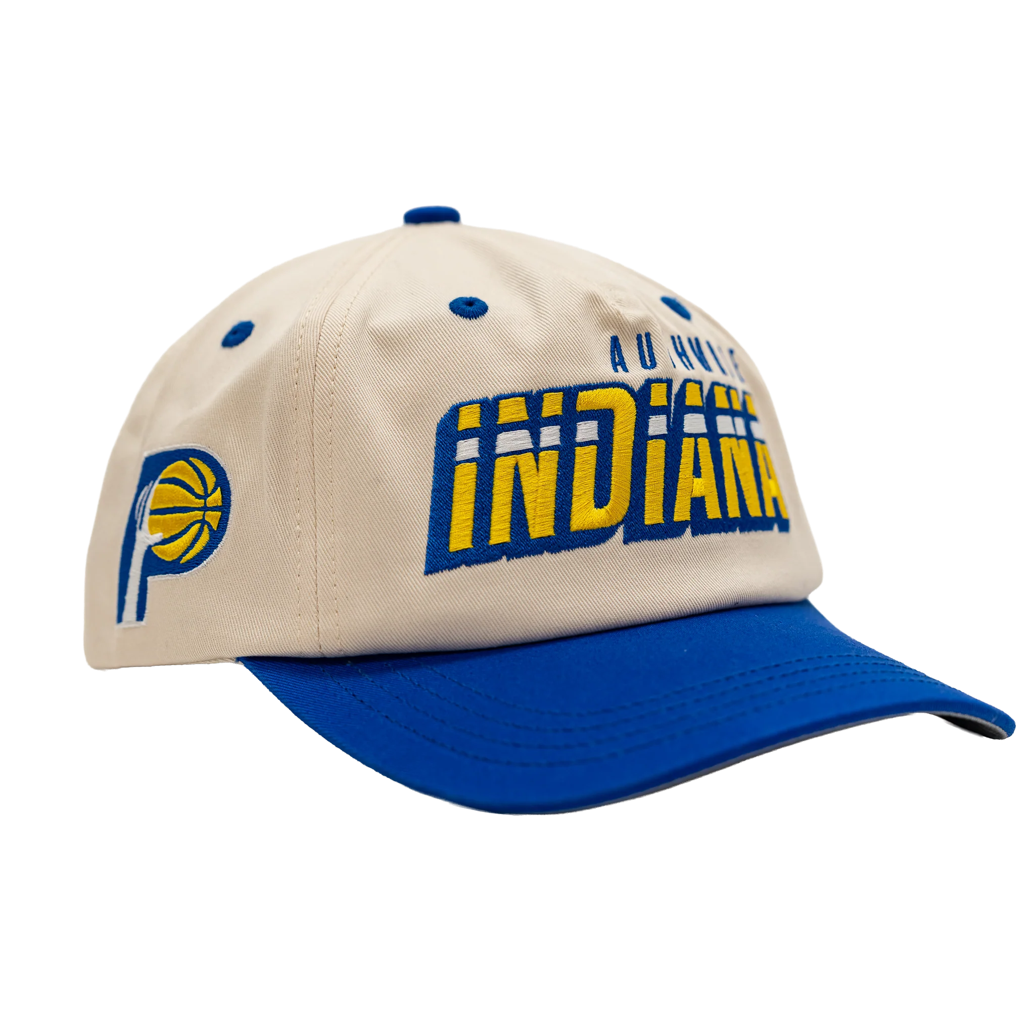 Adult Indiana Pacers 25-26' CITY EDITION Retro Snapback Hat in Natural by Authmade - Image 3