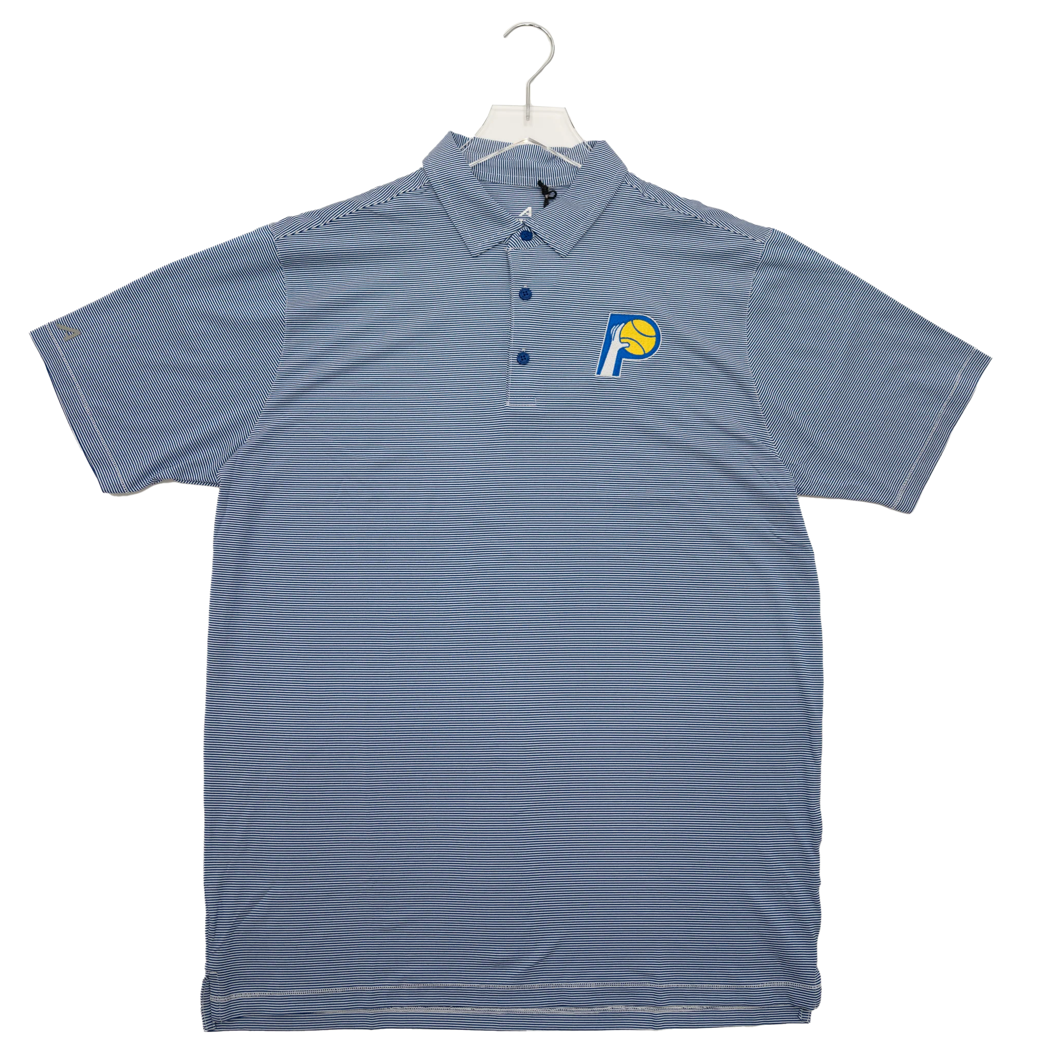 Adult Indiana Pacers 25-26' CITY EDITION Twine Polo Shirt in Grey by Antigua