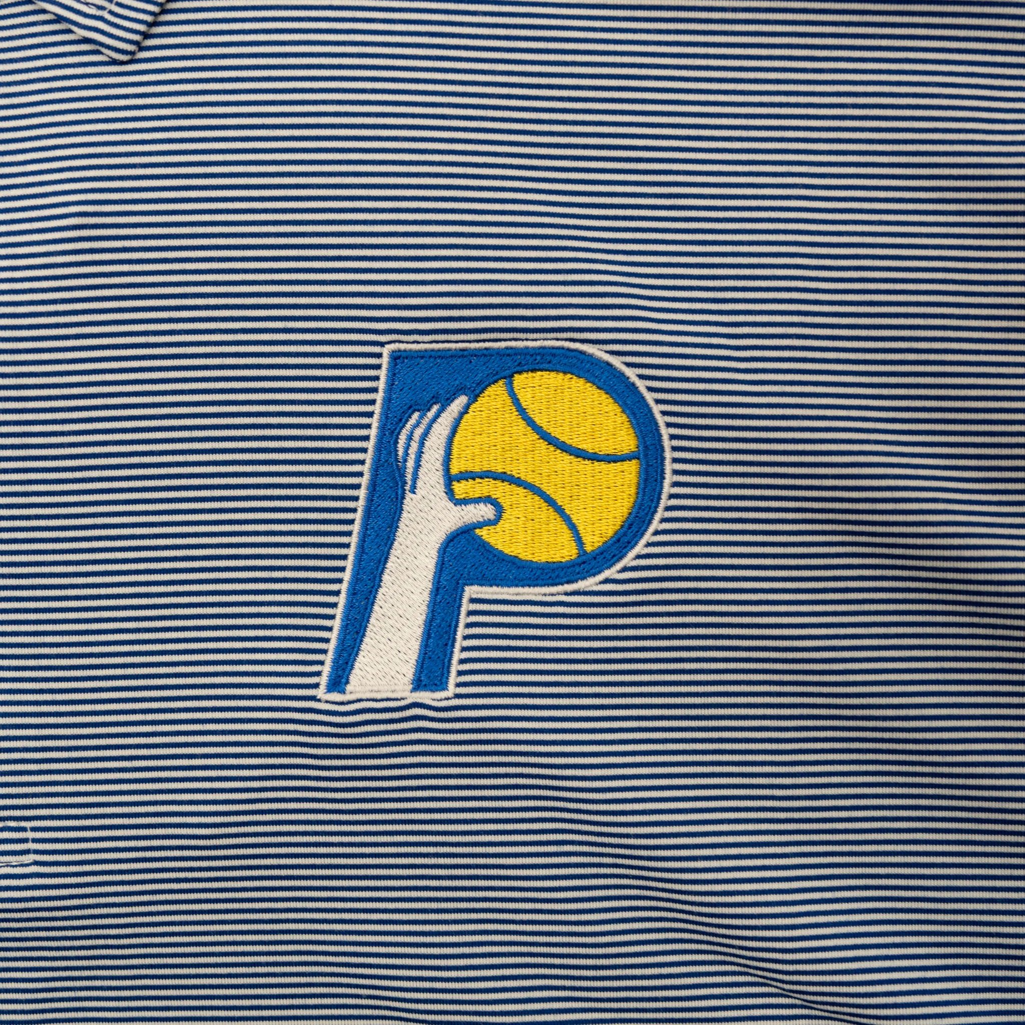 Adult Indiana Pacers 25-26' CITY EDITION Twine Polo Shirt in Grey by Antigua - Image 2