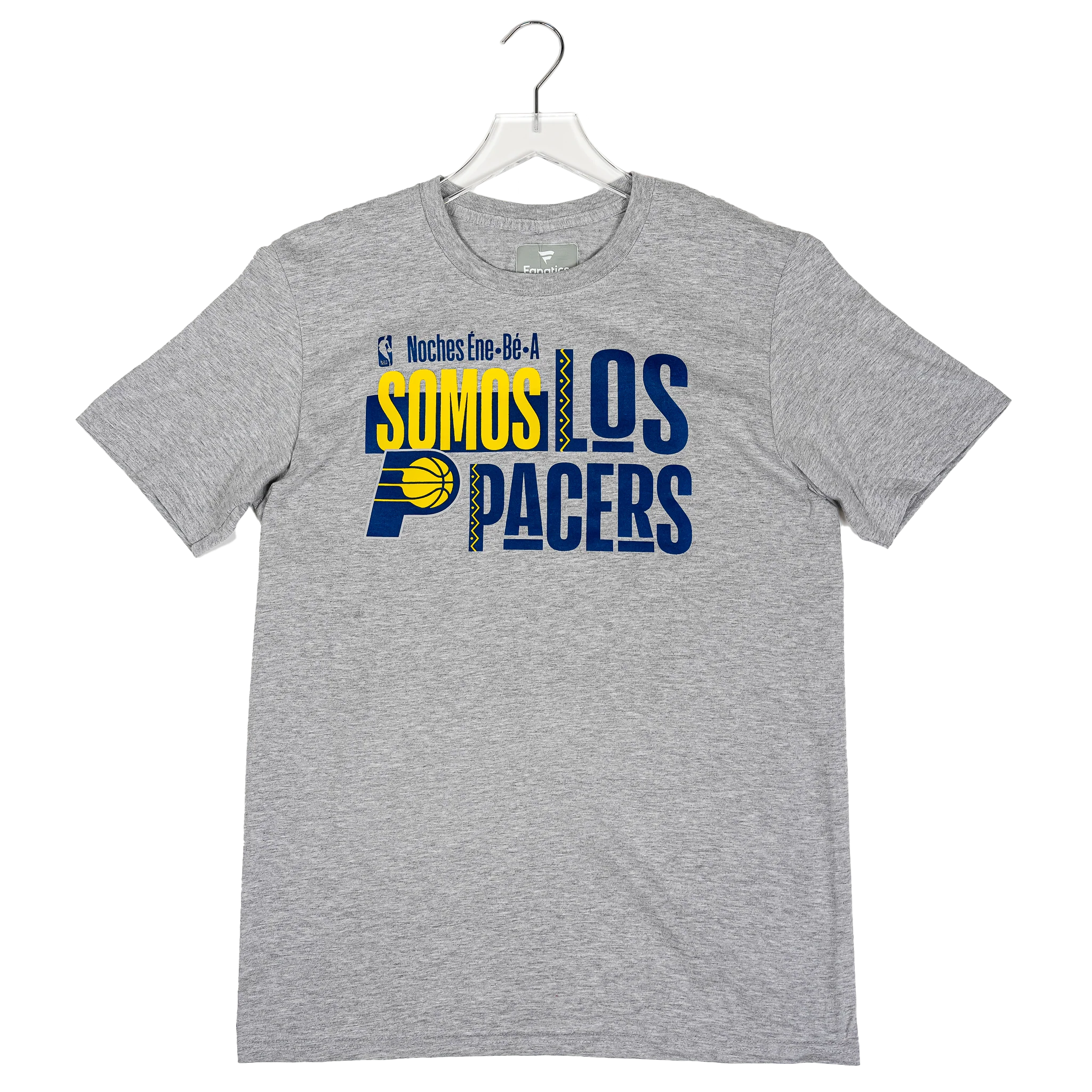 Adult Indiana Pacers 25-26' Short Sleeve Noches T-Shirt in Grey by Fanatics
