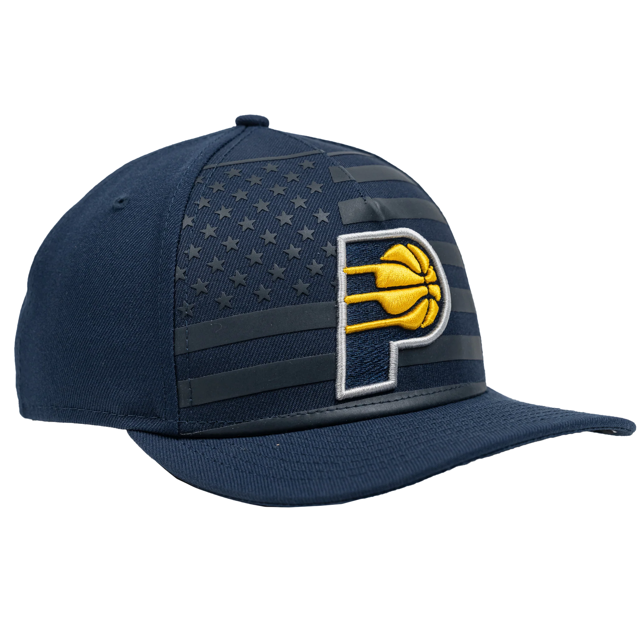 Adult Indiana Pacers American Flag 9Forty Hat in Navy by New Era - Image 2