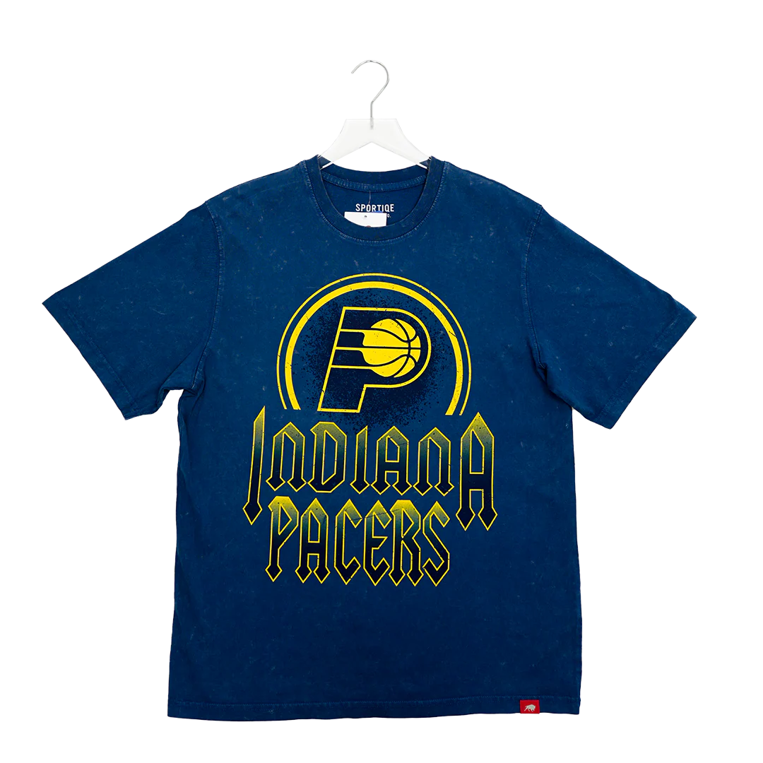 Adult Indiana Pacers Angus T-Shirt in Navy by Sportiqe