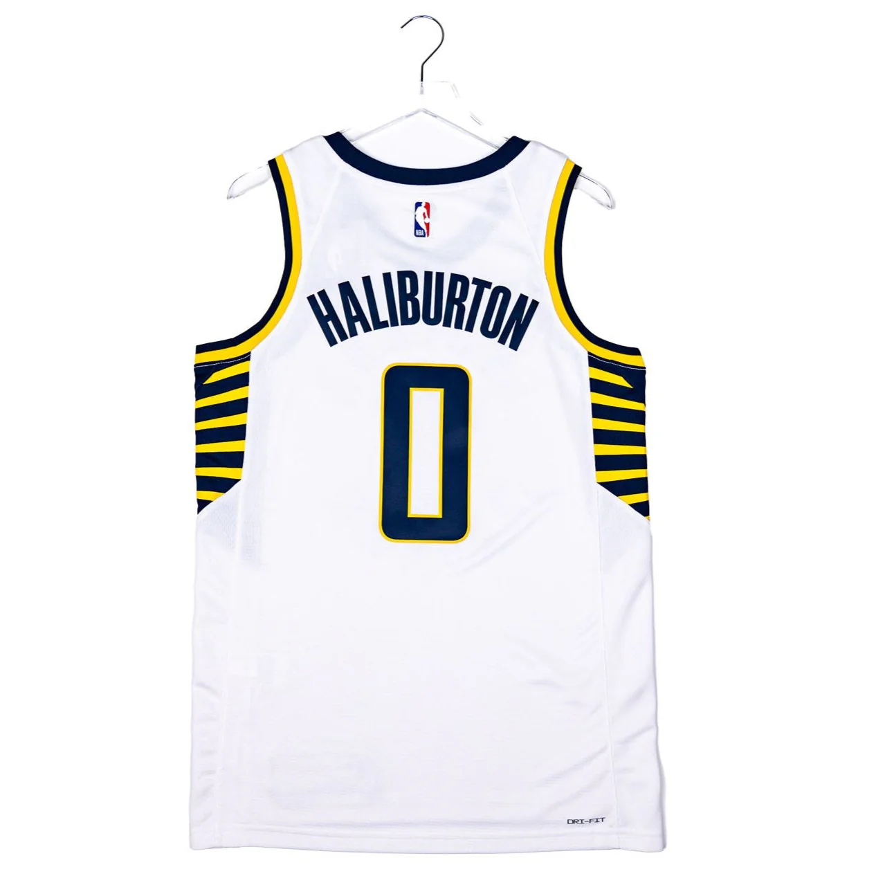 Adult Indiana Pacers #0 Tyrese Haliburton Association Swingman Jersey in White by Nike