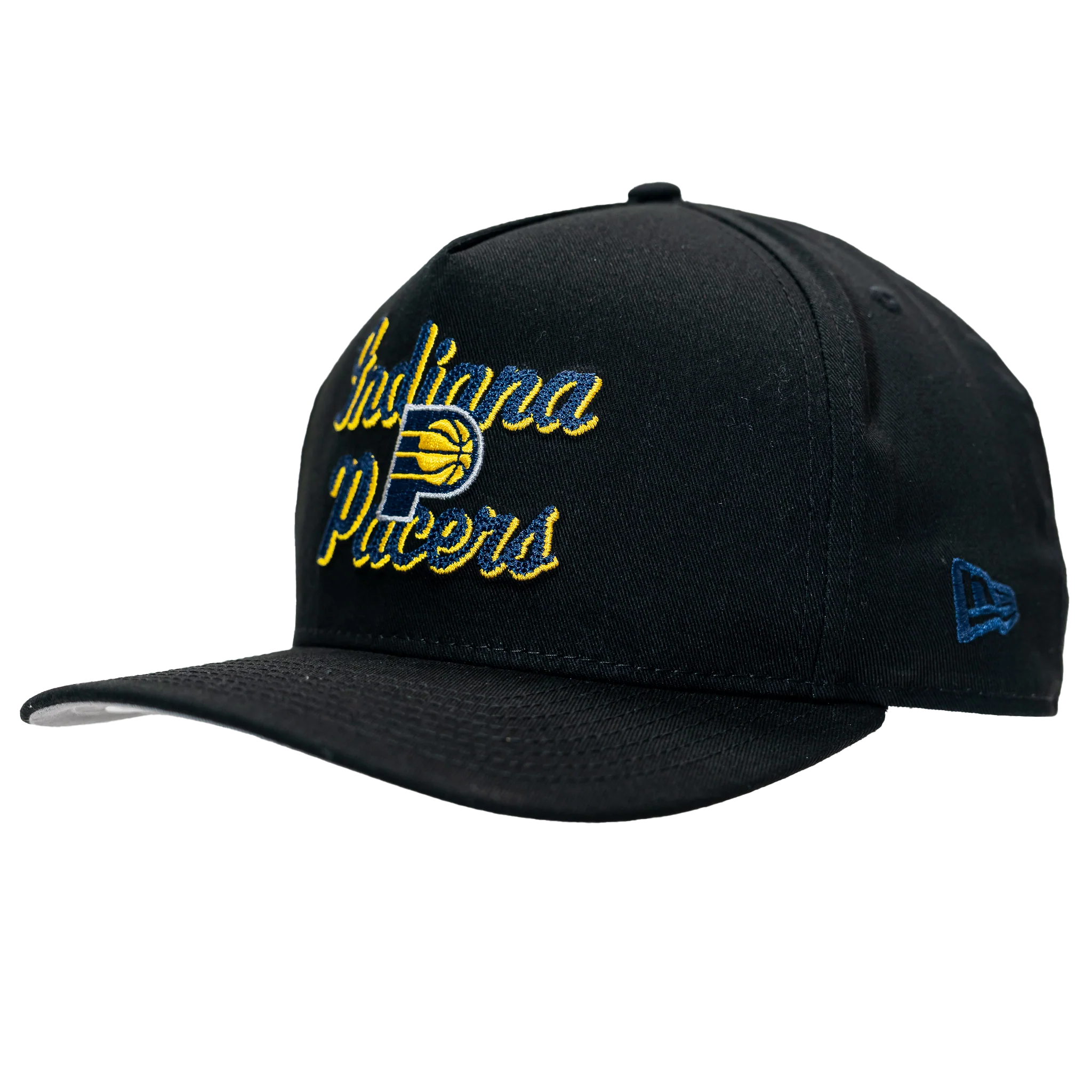 Adult Indiana Pacers Chain Stitch 9Fifty Hat in Black by New Era - Image 3