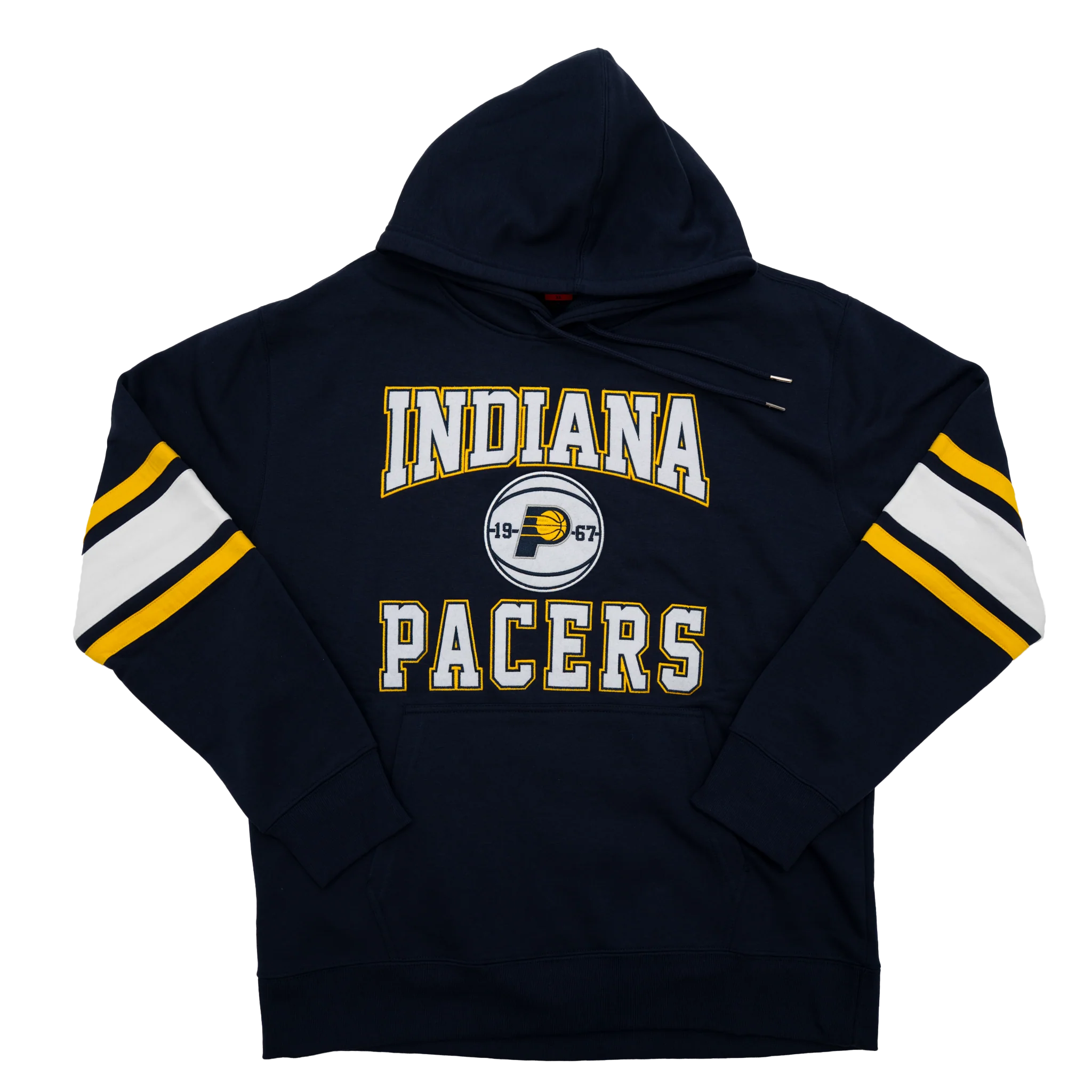 Adult Indiana Pacers Checkerboard Hooded Sweatshirt in Navy by Pacers Team Store