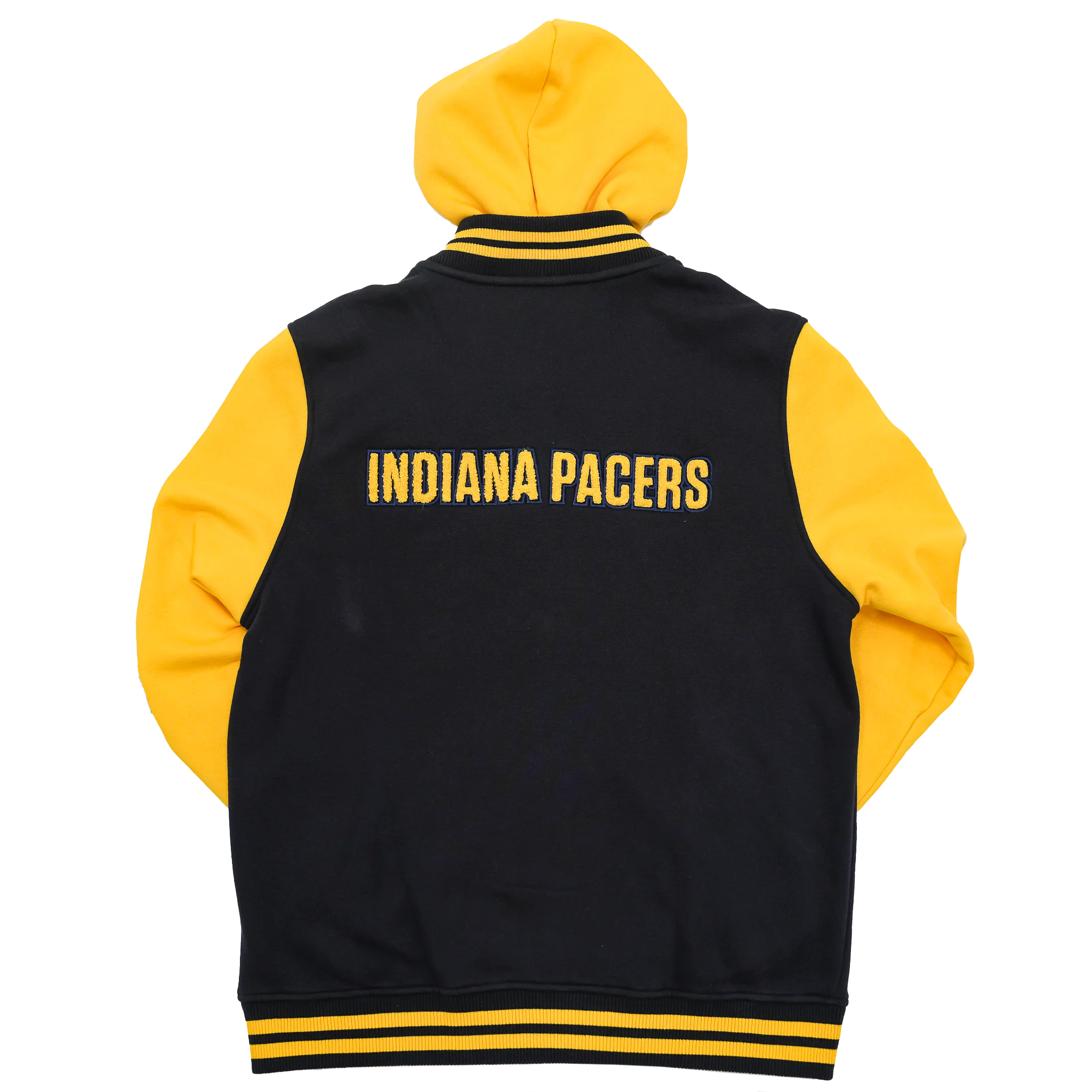 Adult Indiana Pacers Chenille Patch Full-Zip Jacket in Navy by New Era - Image 2