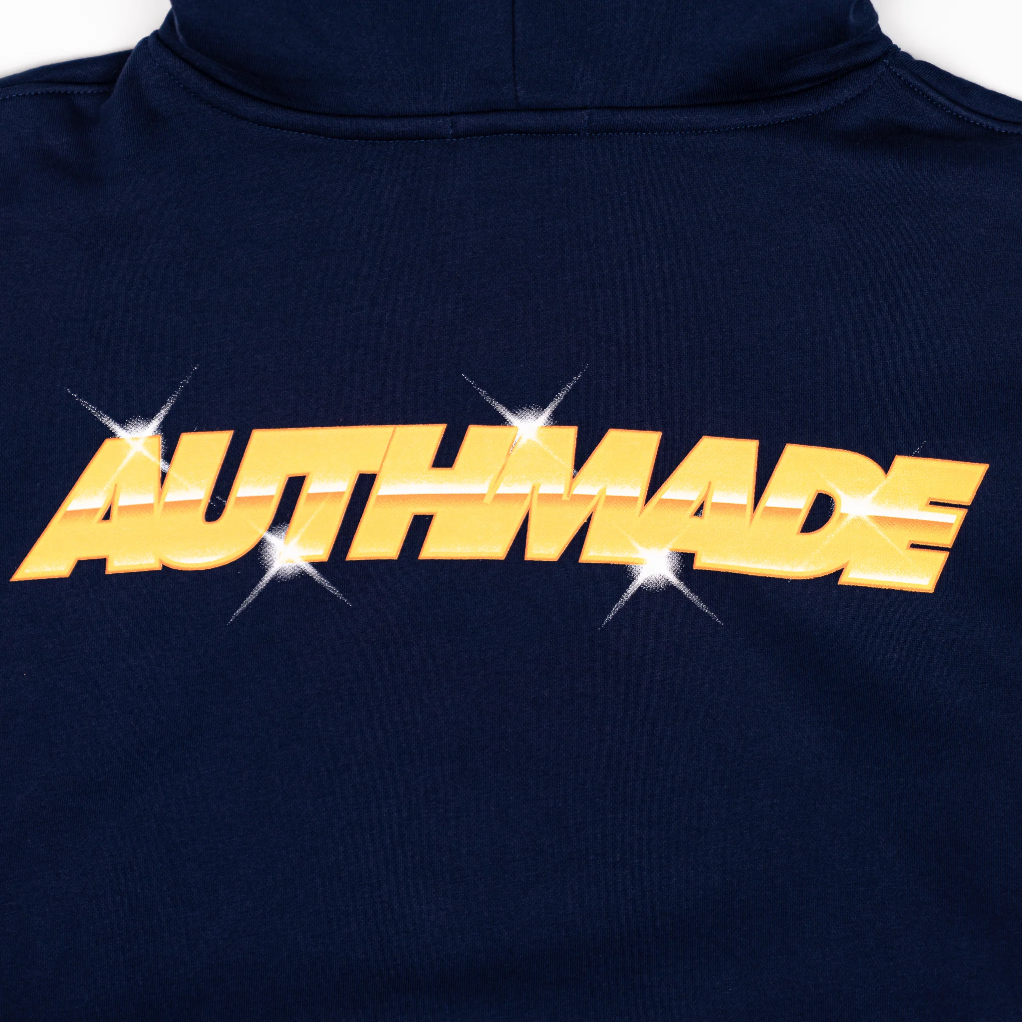 Adult Indiana Pacers Chrome Logo Hooded Sweatshirt in Navy by Authmade - Image 4