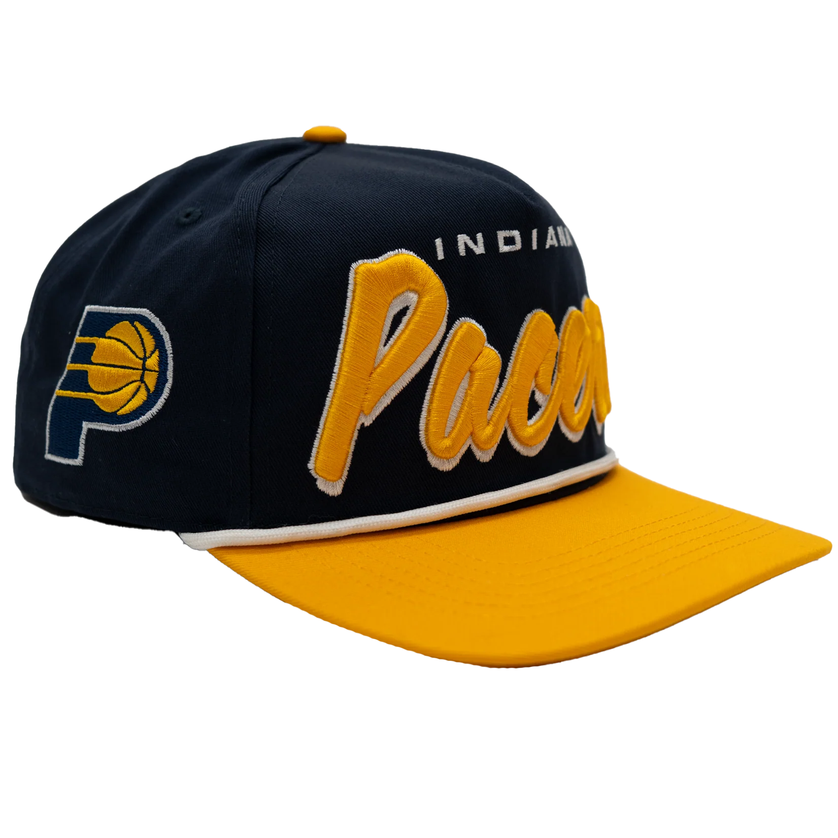 Adult Indiana Pacers Drop Shadow Hitch Hat in Navy by '47 - Image 2