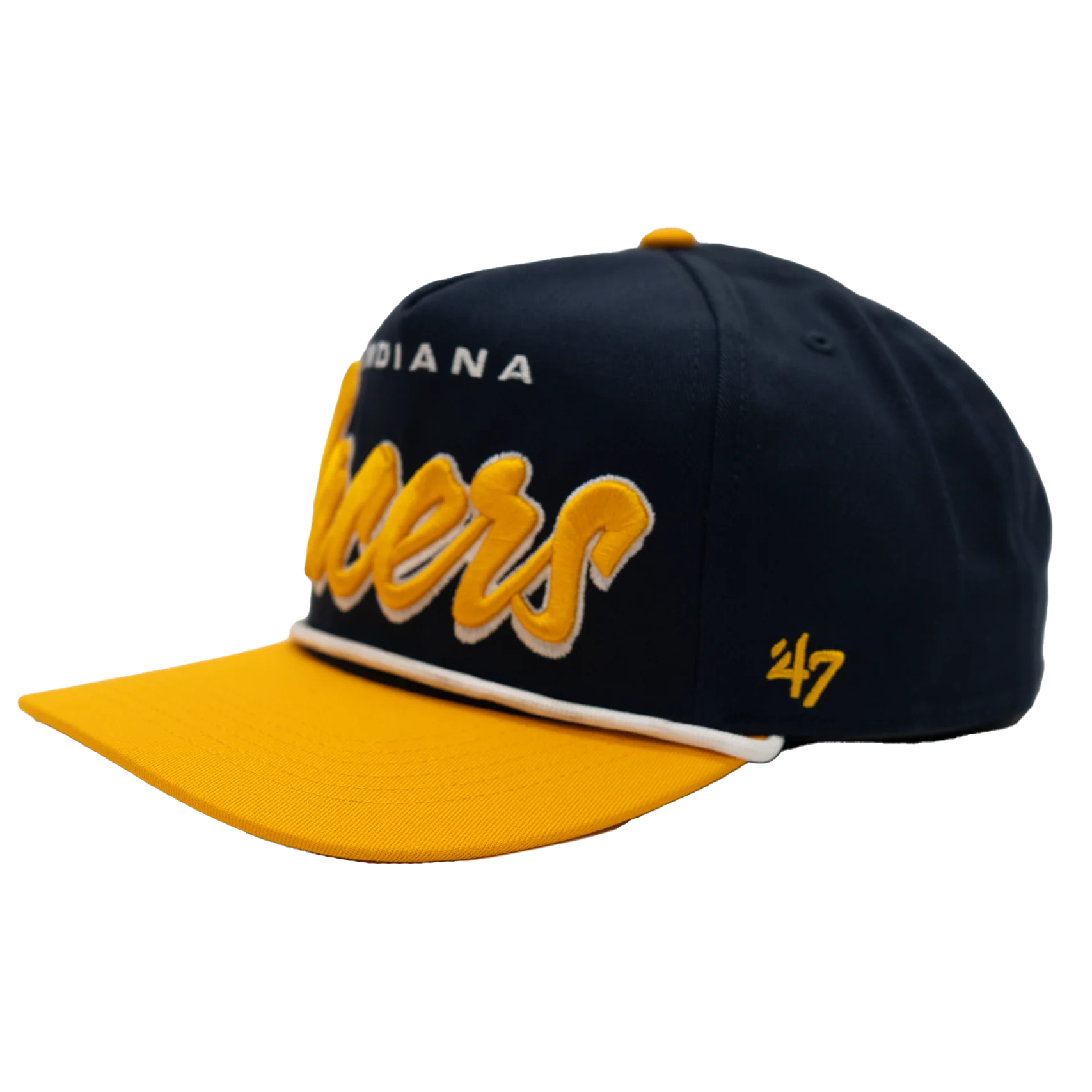 Adult Indiana Pacers Drop Shadow Hitch Hat in Navy by '47 - Image 3