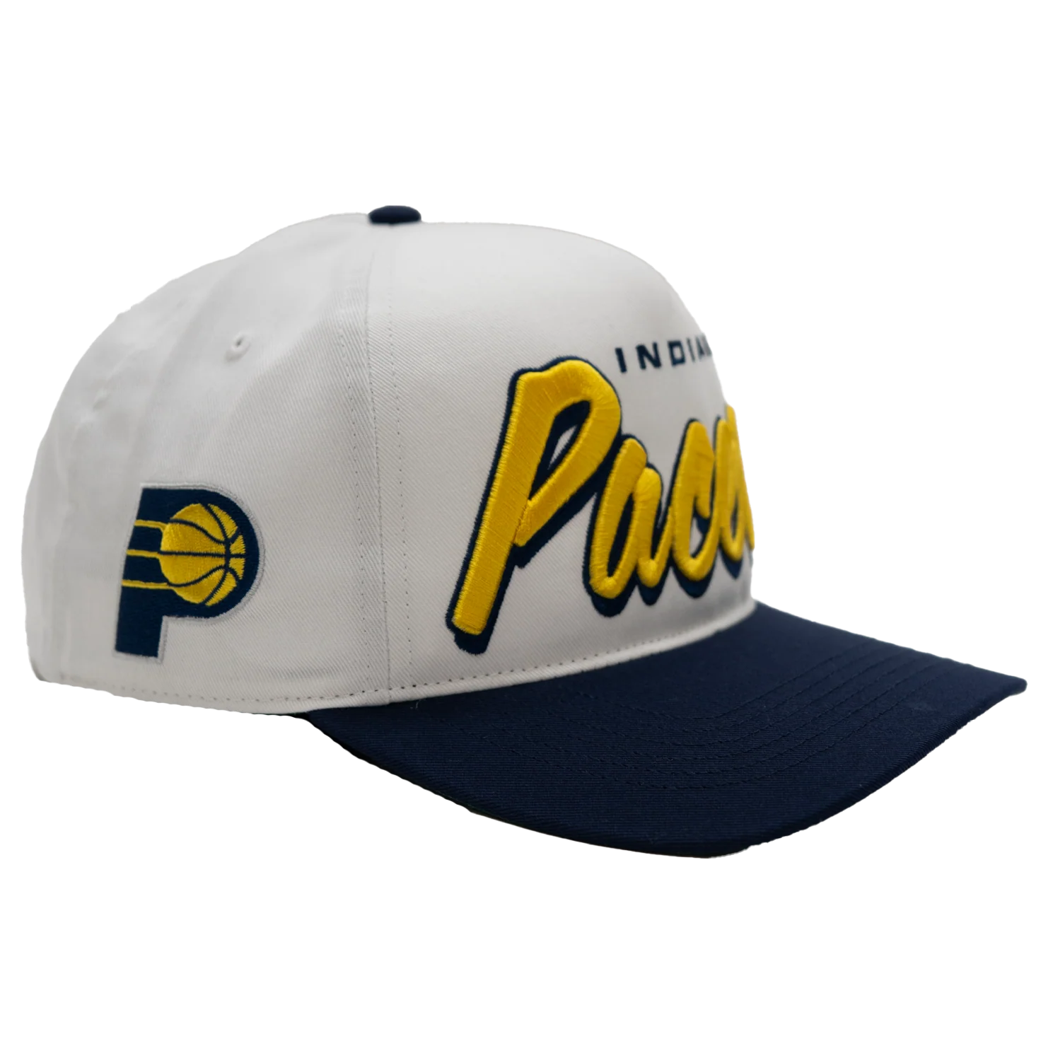 Adult Indiana Pacers Drop Shadow Hitch Hat in White by '47 - Image 2
