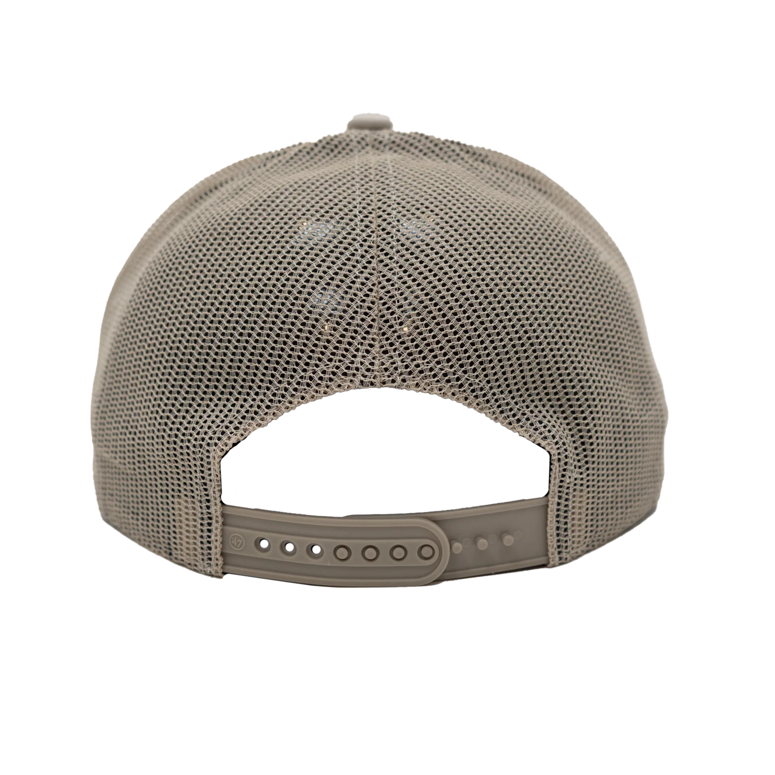 Adult Indiana Pacers Grvstn Trucker Hat in White by '47 - Image 4
