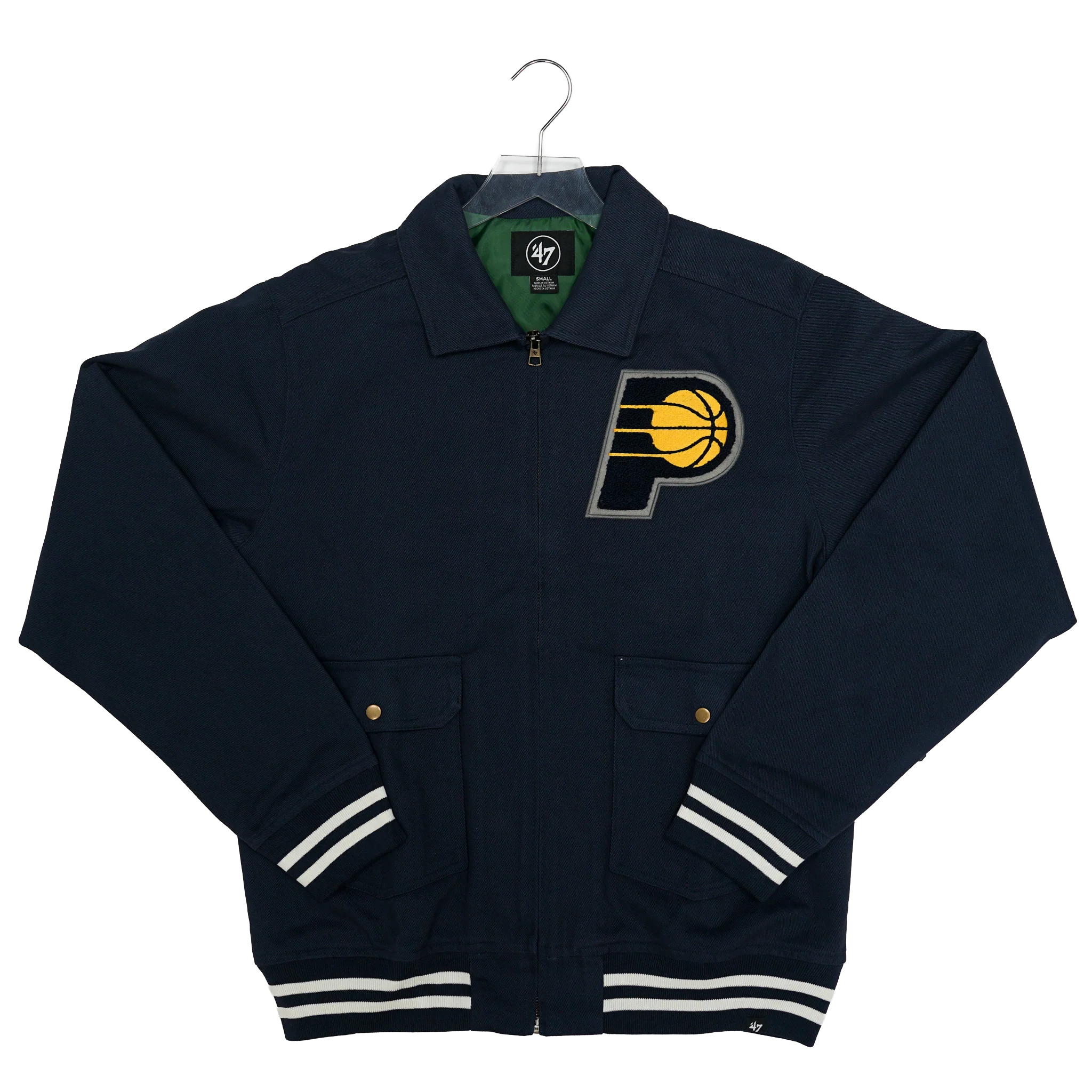 Adult Indiana Pacers Haddey Homestead Full-Zip Jacket in Navy by '47