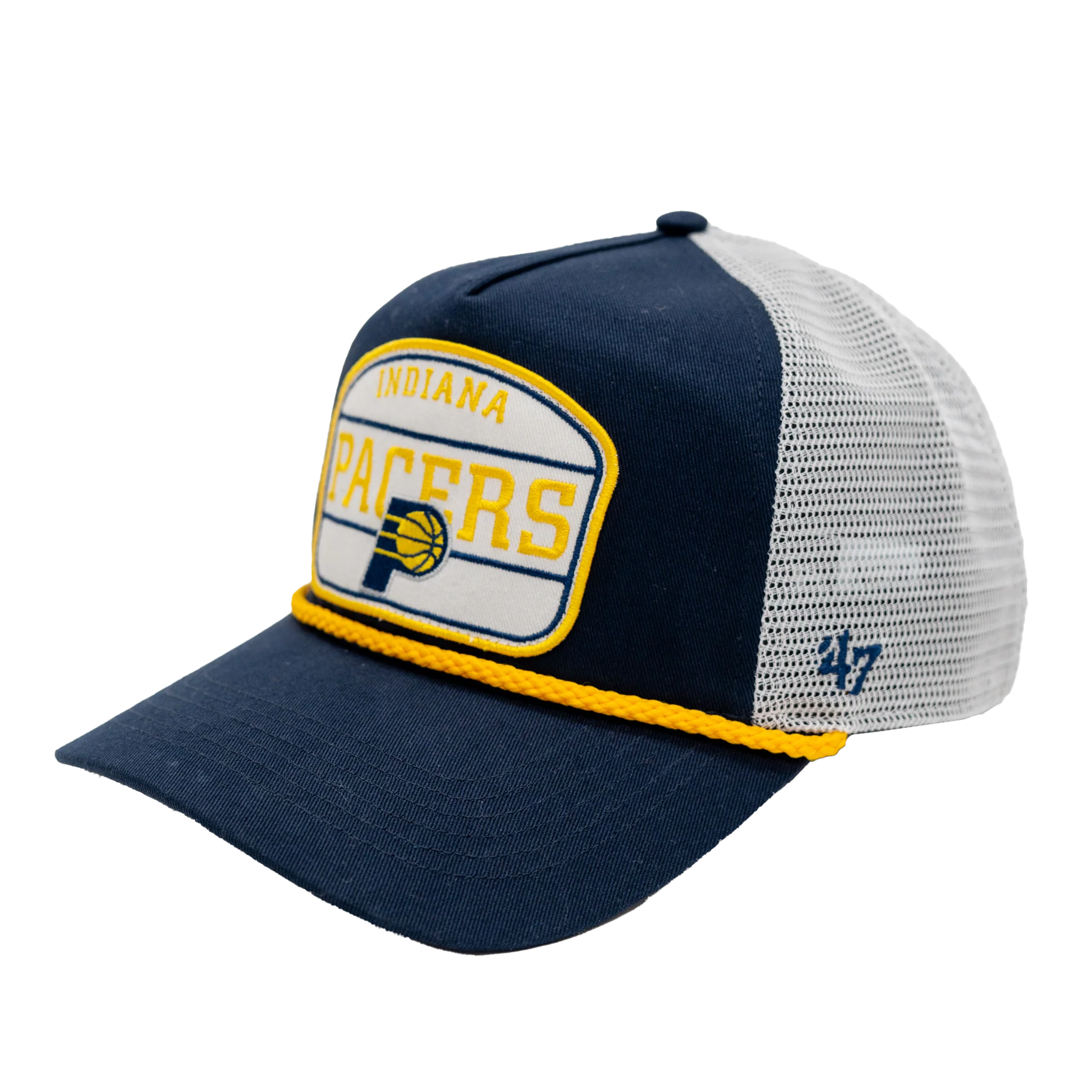 Adult Indiana Pacers Hone Patch Hitch Hat in Navy by '47 - Image 3