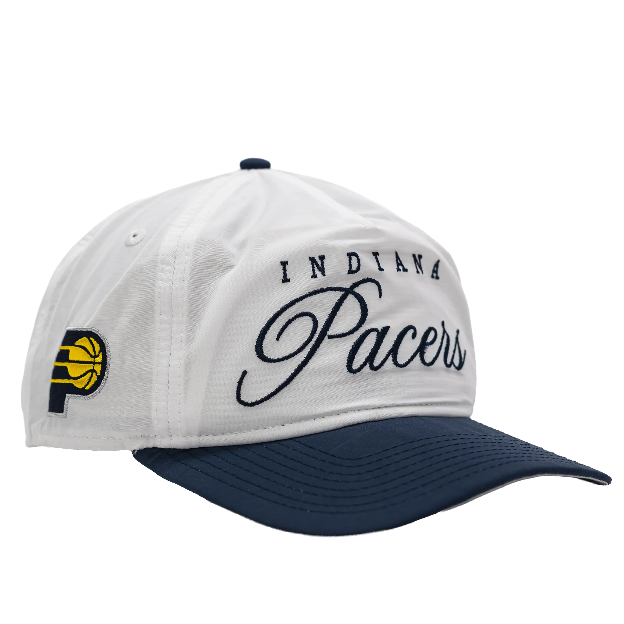 Adult Indiana Pacers Official 2025 NBA Draft Golfer Hat in White by New Era - Image 3
