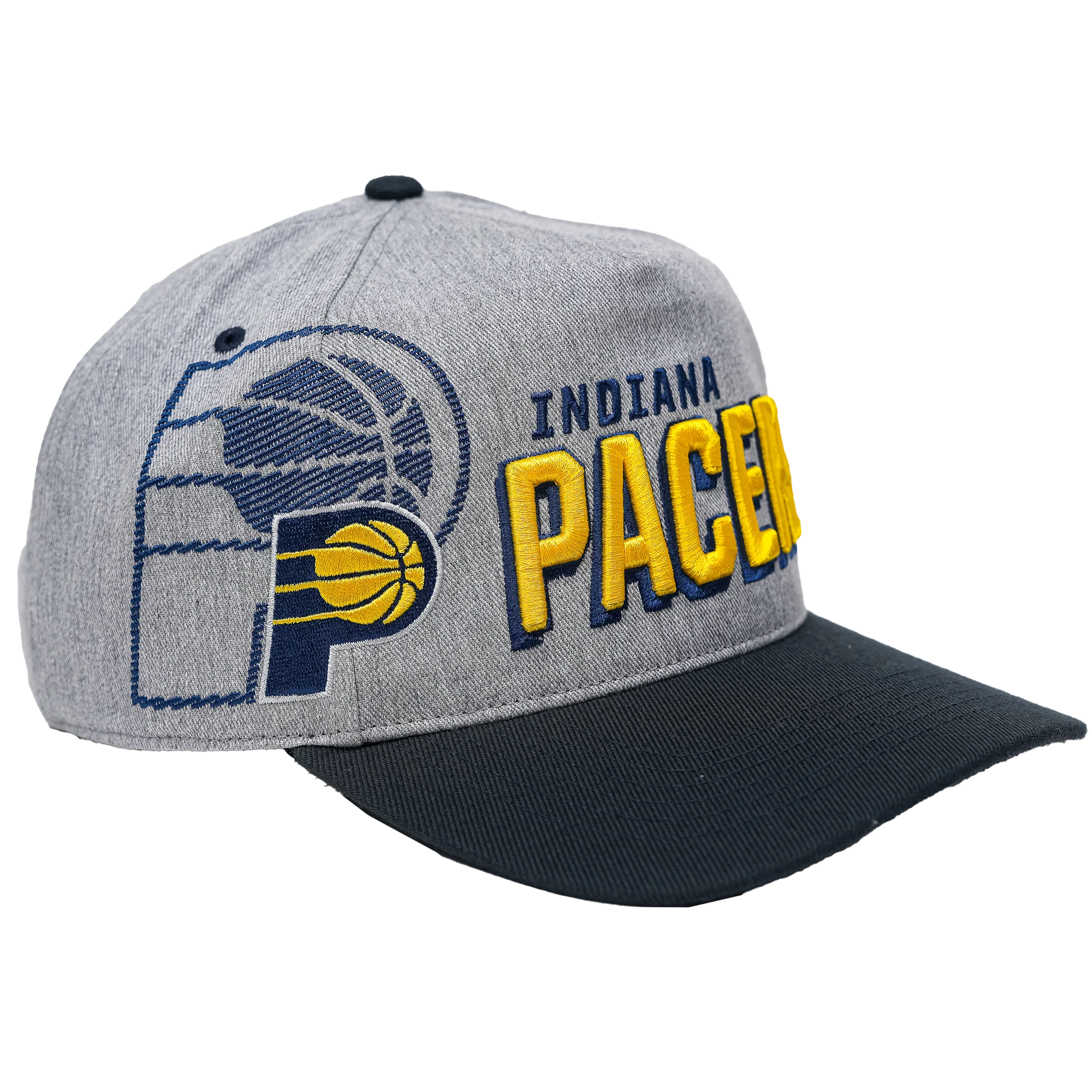 Adult Indiana Pacers Overshadow Hitch Hat in Grey by '47 - Image 3
