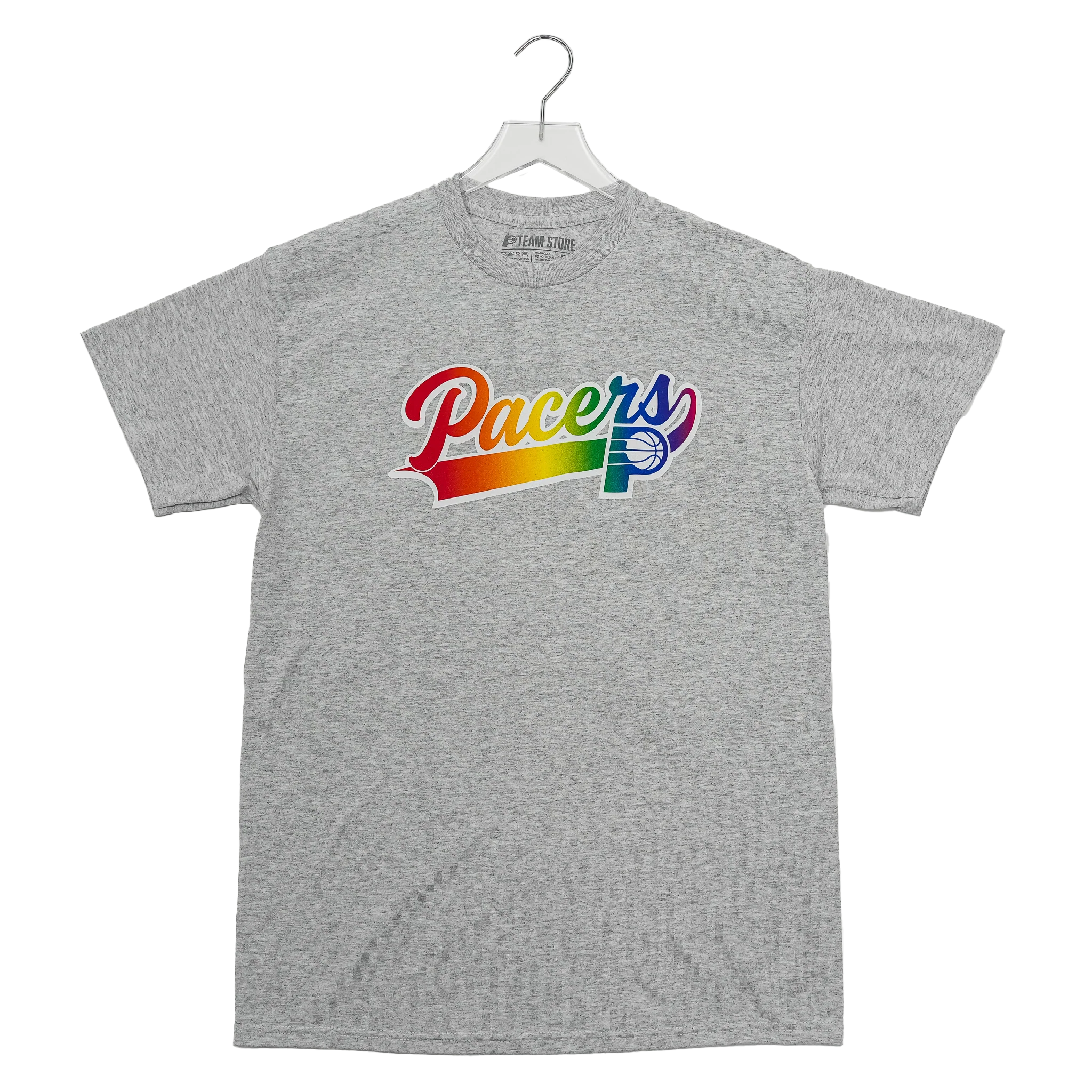 Adult Indiana Pacers Pride T-shirt in Grey by Pacers Team Store