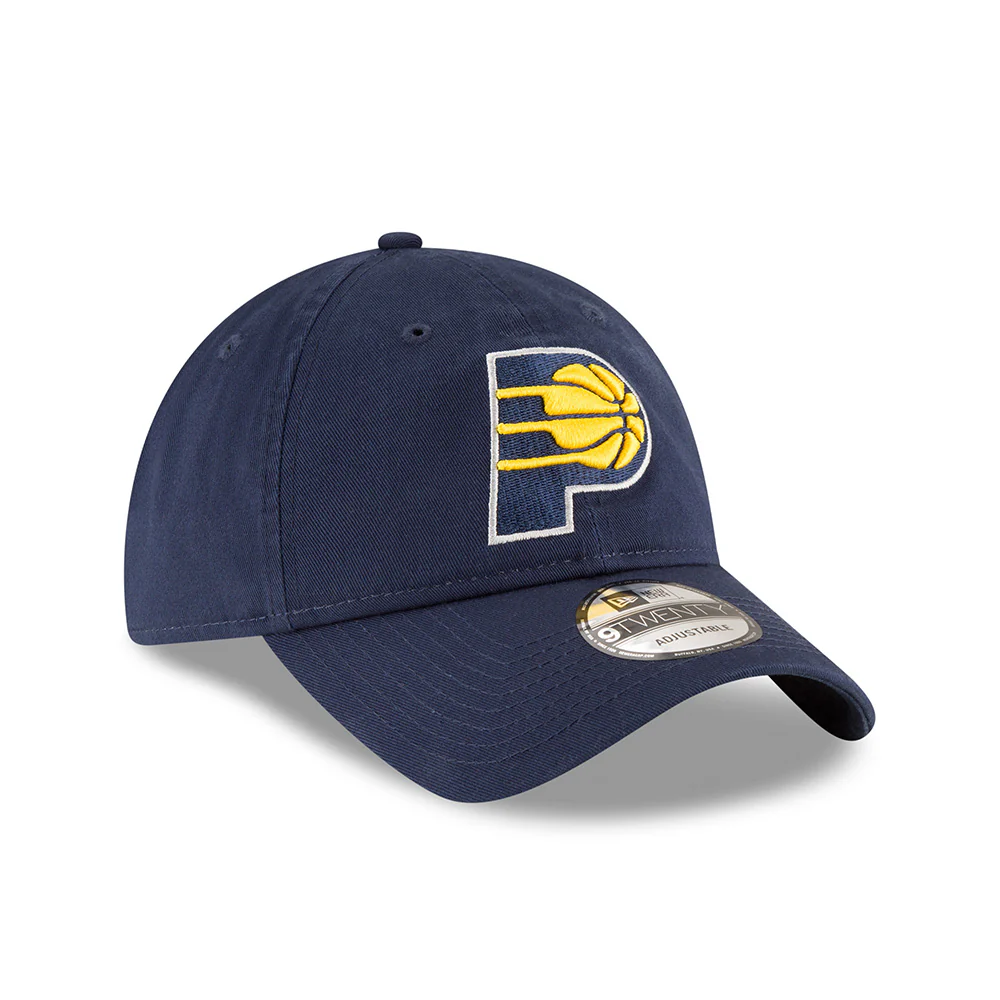 Adult Indiana Pacers Primary Logo Core Classic Tonal 9TWENTY Hat in Navy by New Era - Image 3