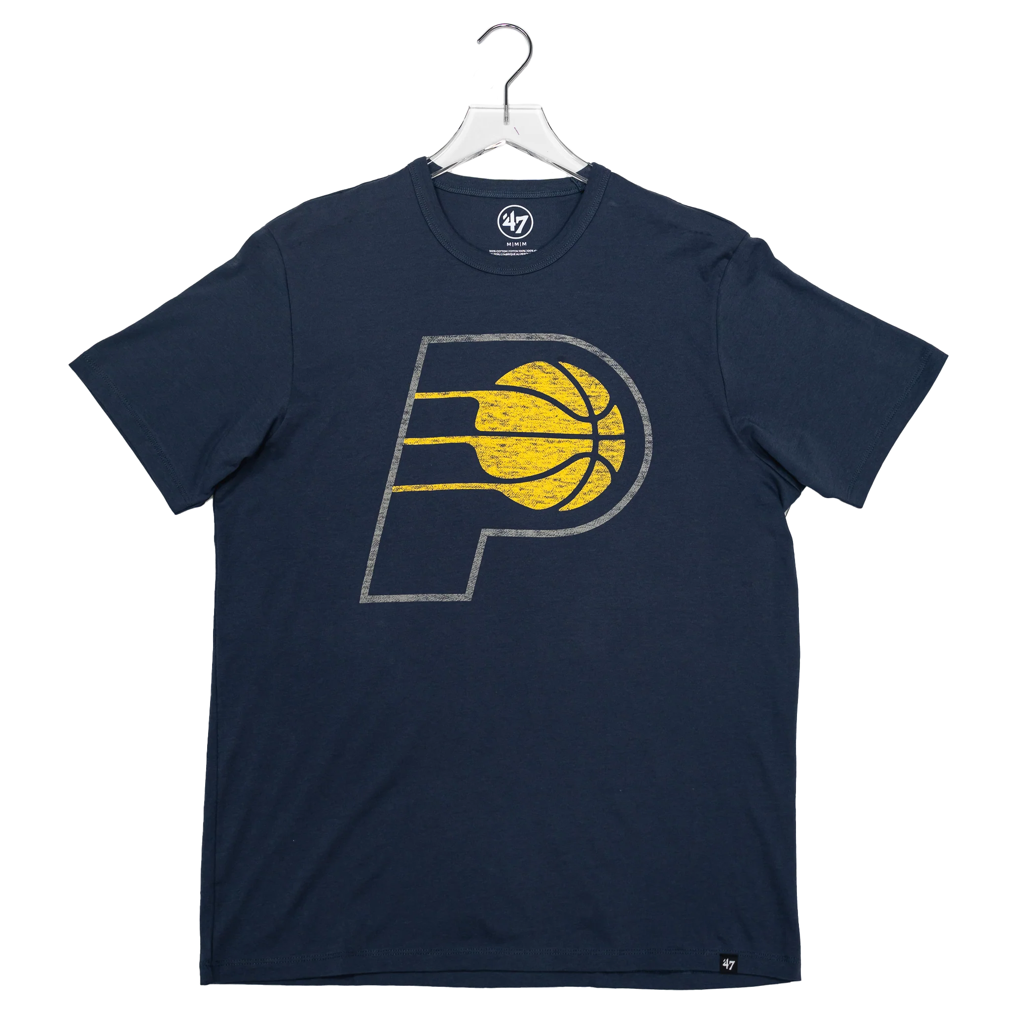 Adult Indiana Pacers Primary Logo Franklin T-shirt in Navy by '47