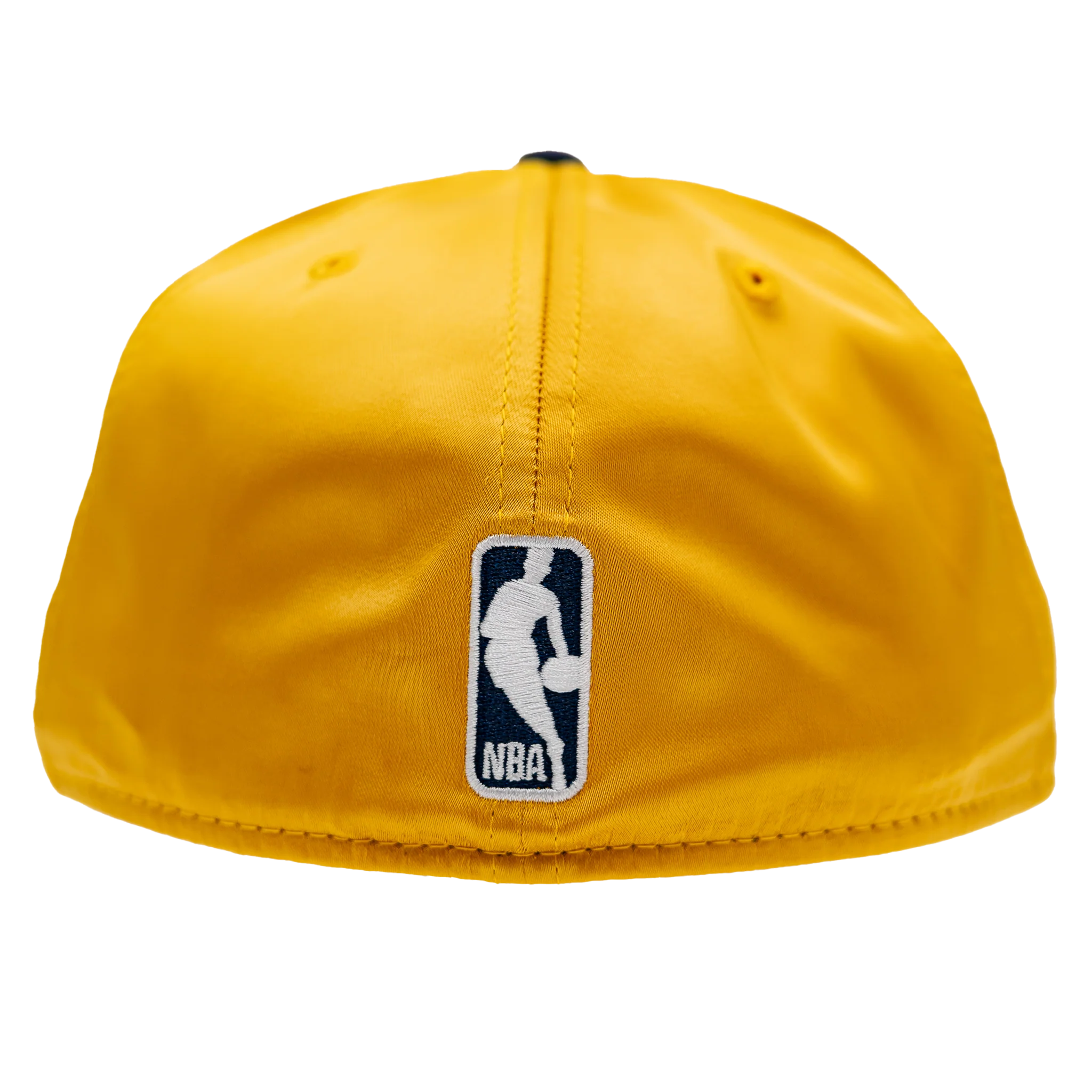 Adult Indiana Pacers Primary Logo Satin 59Fifty Hat in Gold by New Era - Image 4