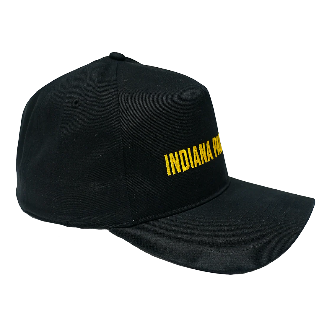 Adult Indiana Pacers Script Rope Hitch Hat in Black by '47 - Image 3