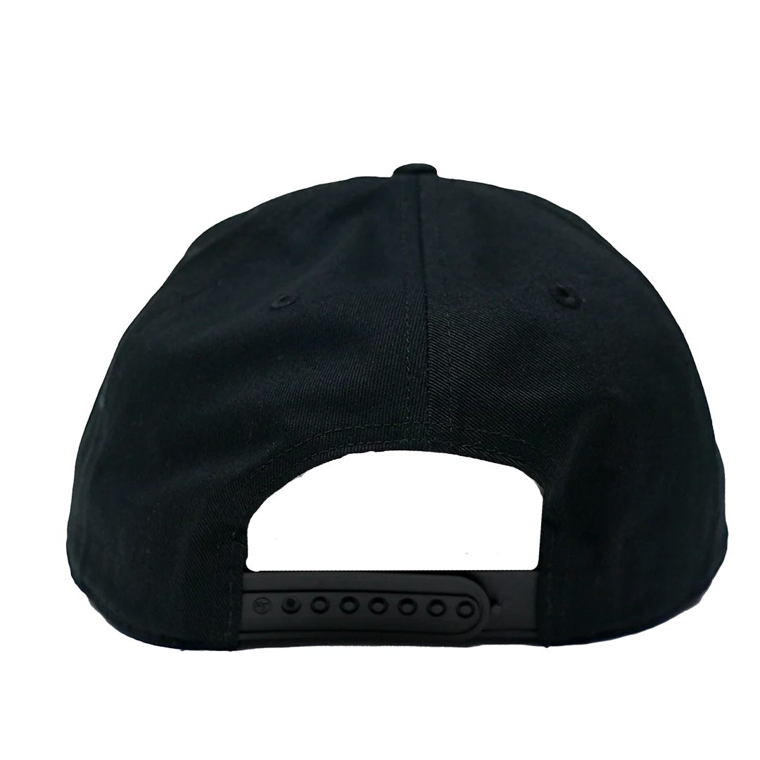 Adult Indiana Pacers Script Rope Hitch Hat in Black by '47 - Image 4