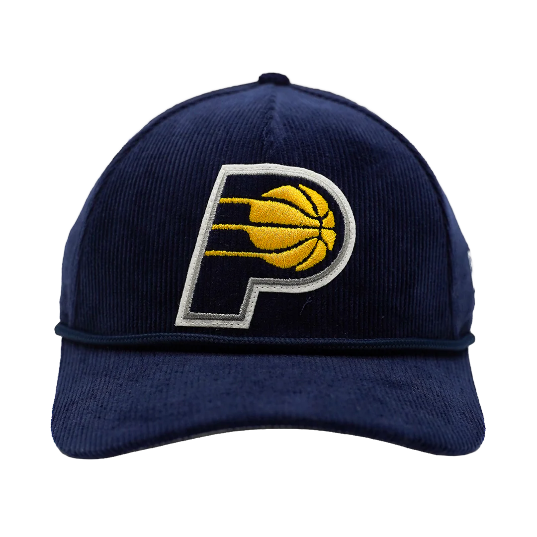 Adult Indiana Pacers Solid Corduroy AF 9Forty Hat in Navy by New Era